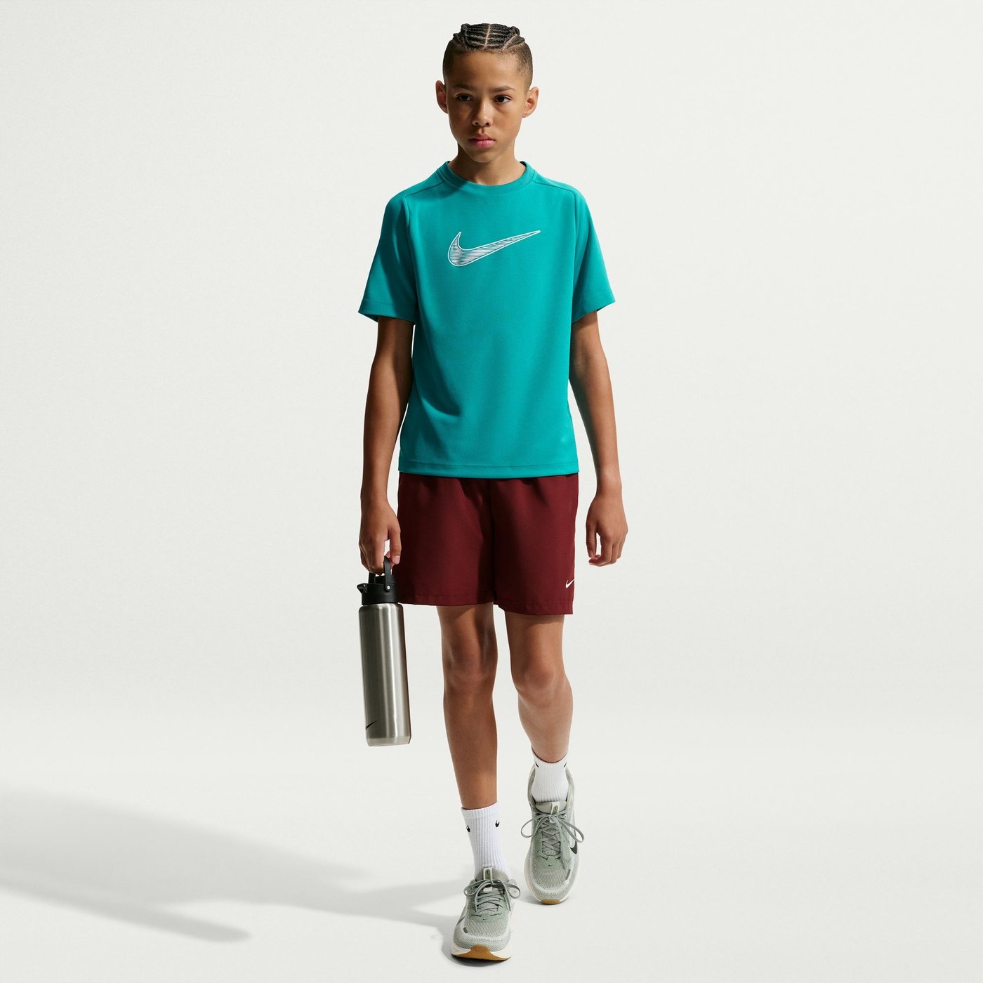 NIKE B NK DF MULTI SS TOP HBR Trainingsshirts NIKE ENERGY/WHITE XS