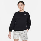 NIKE G NSW CLUB FLC OVRSZD CREW LBR Trainingsjacken NIKE BLACK/WHITE S