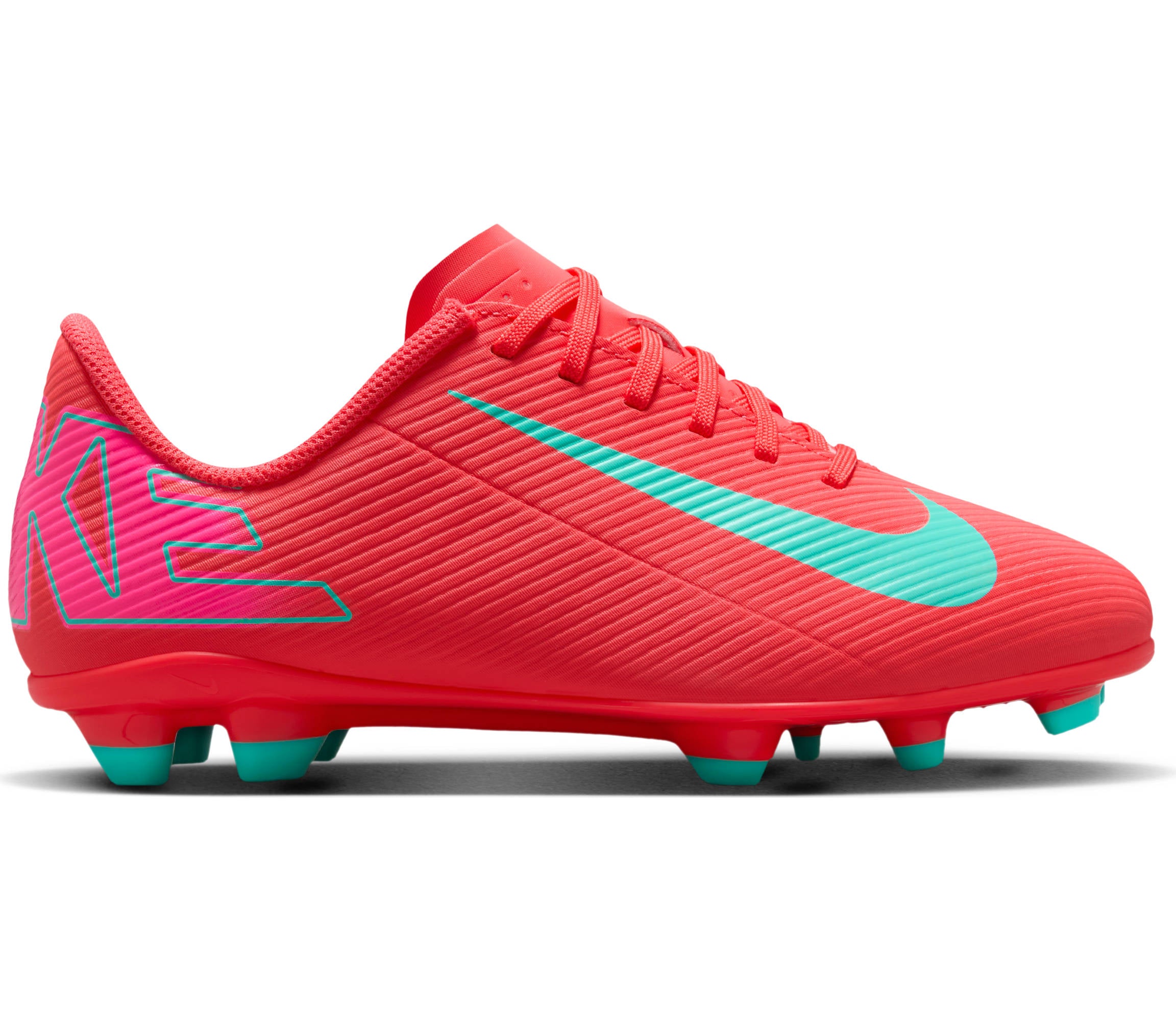 NIKE JR VAPOR 16 CLUB FG/MG 800 EMBER GLOW/AURORA GREEN Naturrasen NIKE 800 EMBER GLOW/AURORA GREEN 33