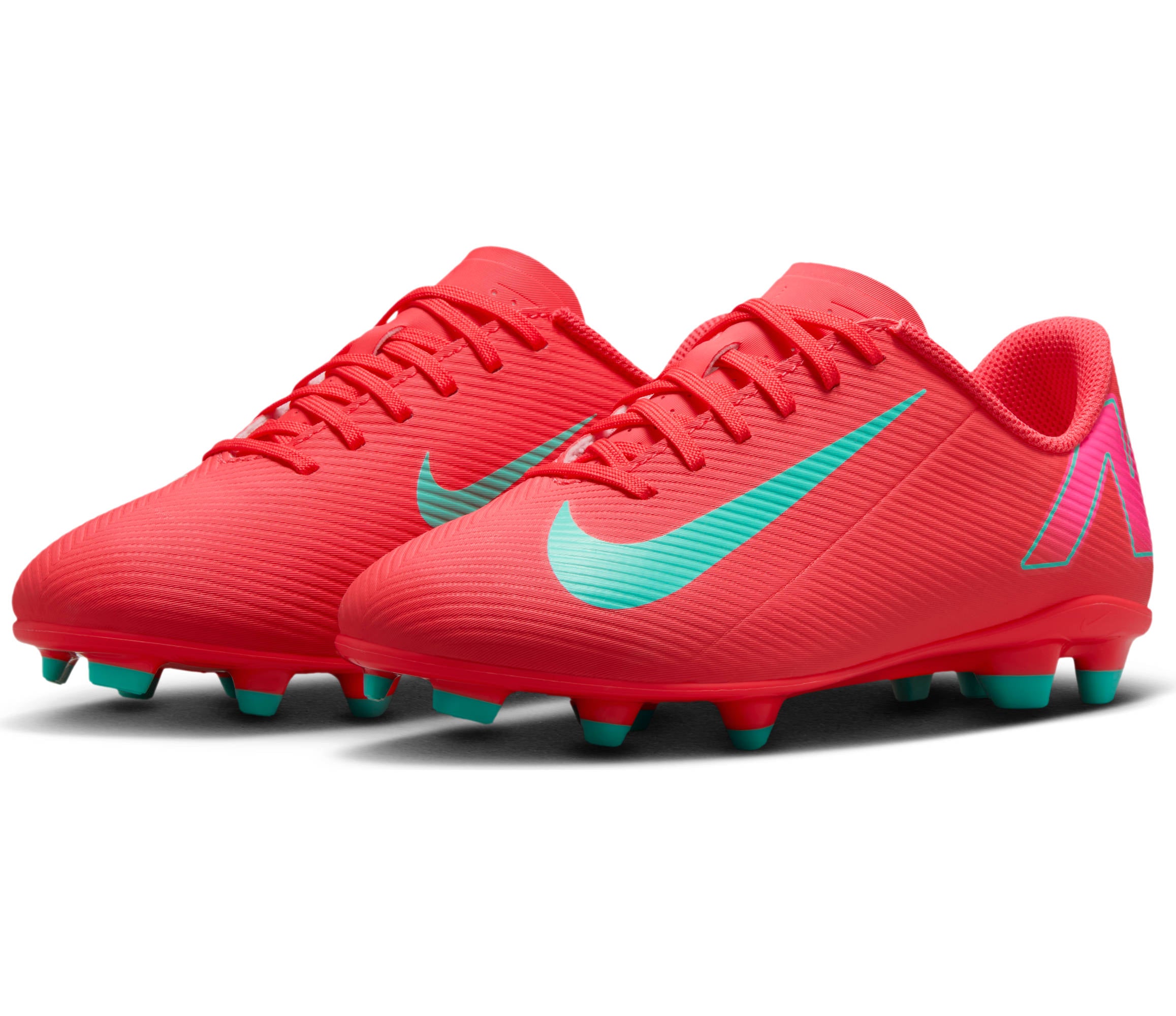 NIKE JR VAPOR 16 CLUB FG/MG 800 EMBER GLOW/AURORA GREEN Naturrasen NIKE