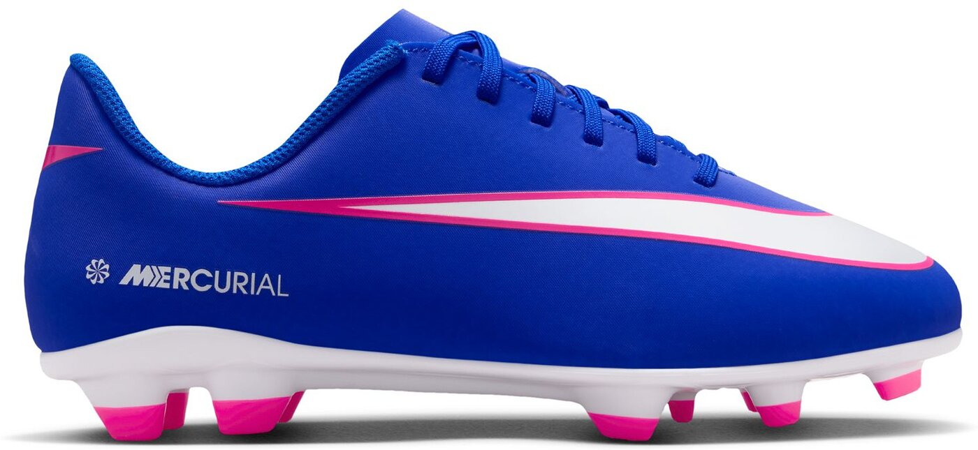 NIKE JR VAPOR 16 CLUB FG/MG 800 EMBER GLOW/AURORA GREEN Naturrasen NIKE LT ARMORY BLUE/BLUE VOID-BRIGH 32