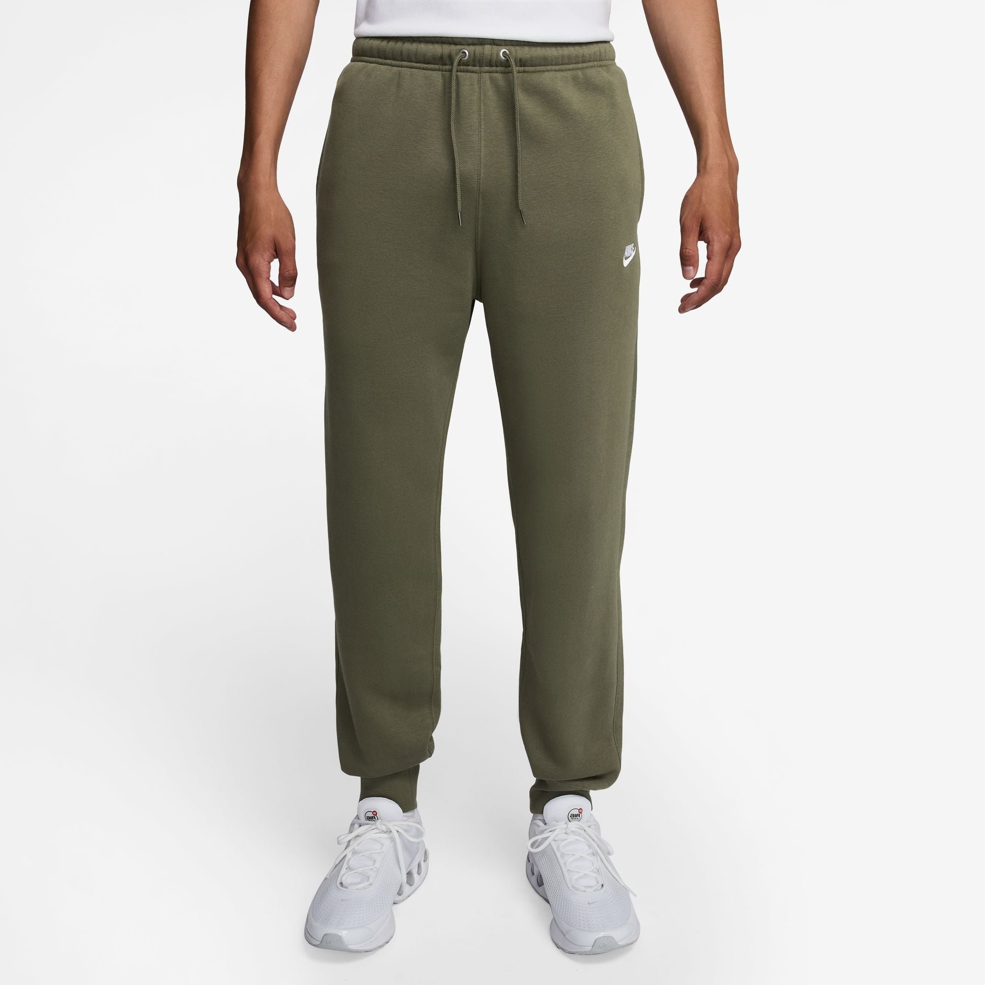 NIKE M NK CLUB BB JOGGER Freizeithosen NIKE MEDIUM OLIVE/WHITE/WHITE S