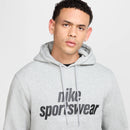 NIKE M NK CLUB BB PO HDY NSW GFX 063 DK GREY HEATHER/LT SMOKE G Fußballoberteile NIKE