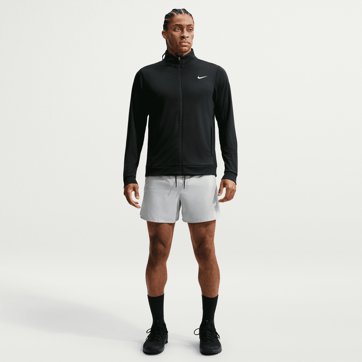 NIKE M NK DF FLEX JACKET K Trainingsjacken NIKE BLACK/WHITE S