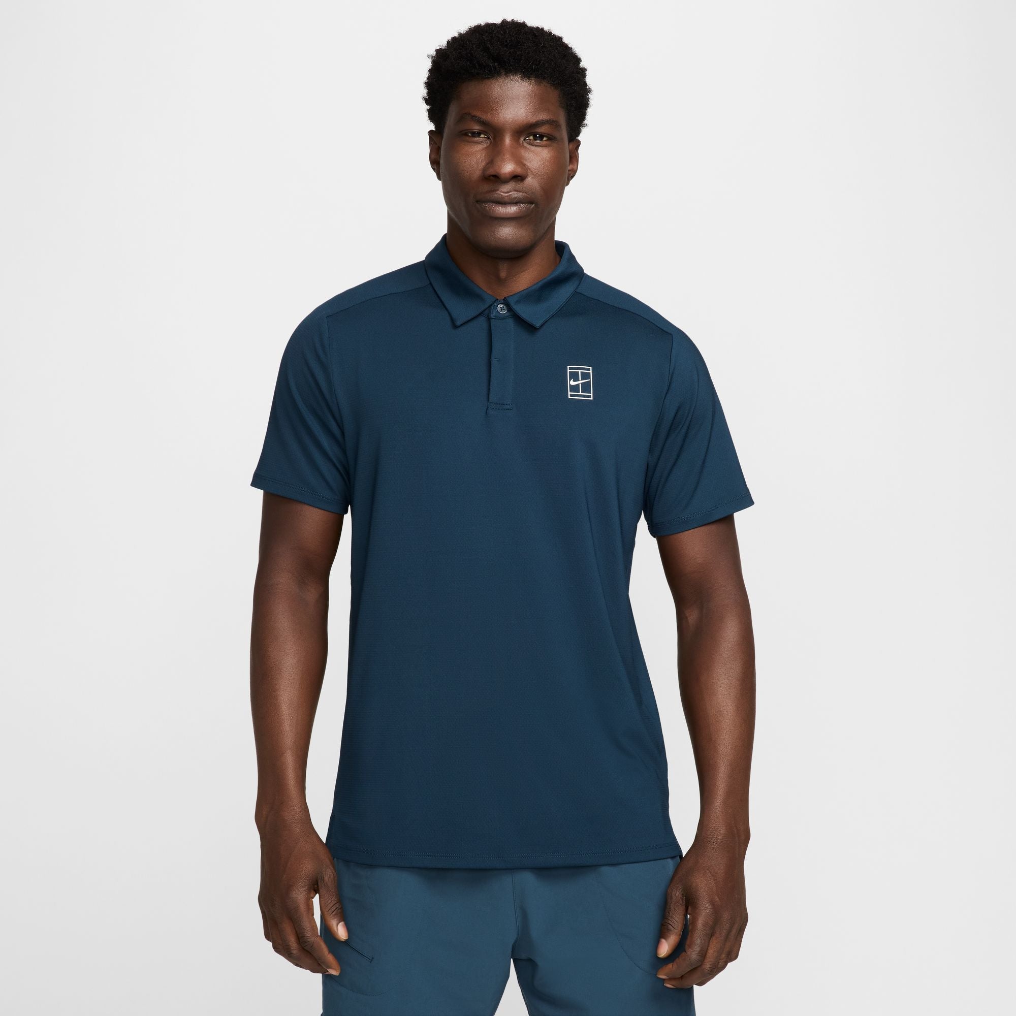 NIKE M NKCT DF ADVTG POLO Tennisoberteile NIKE ROYAL PULSE/METALLIC SILVER M