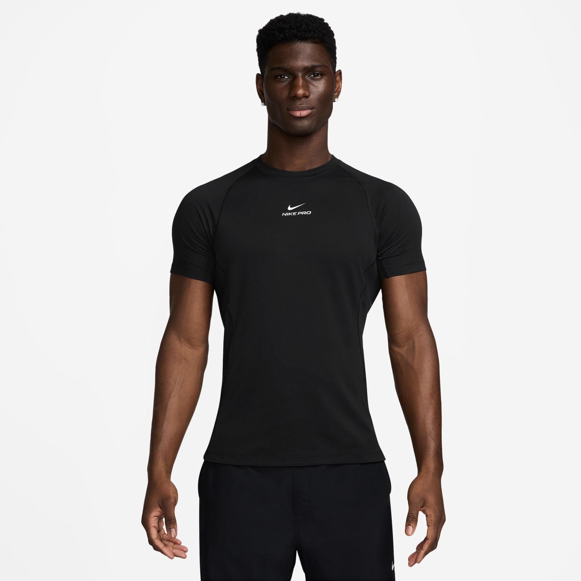 NIKE M NP DF NPT SS TOP Trainingsshirts NIKE BLACK/WHITE S