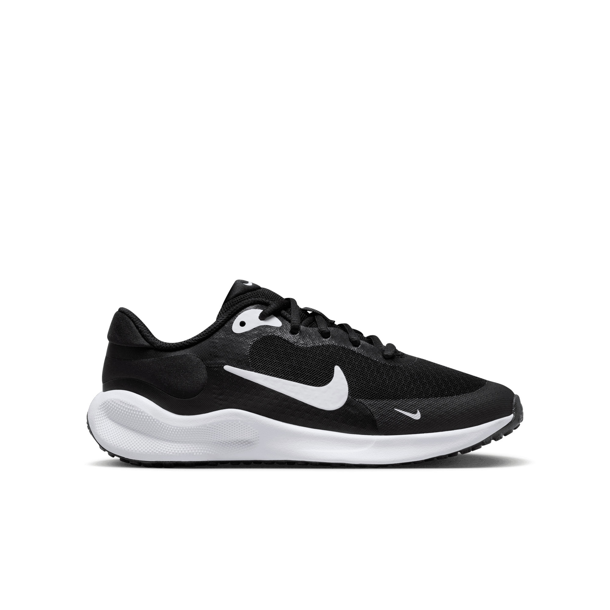 NIKE NIKE REVOLUTION 7 (GS) Neutral NIKE BLACK/WHITE-WHITE 35.5