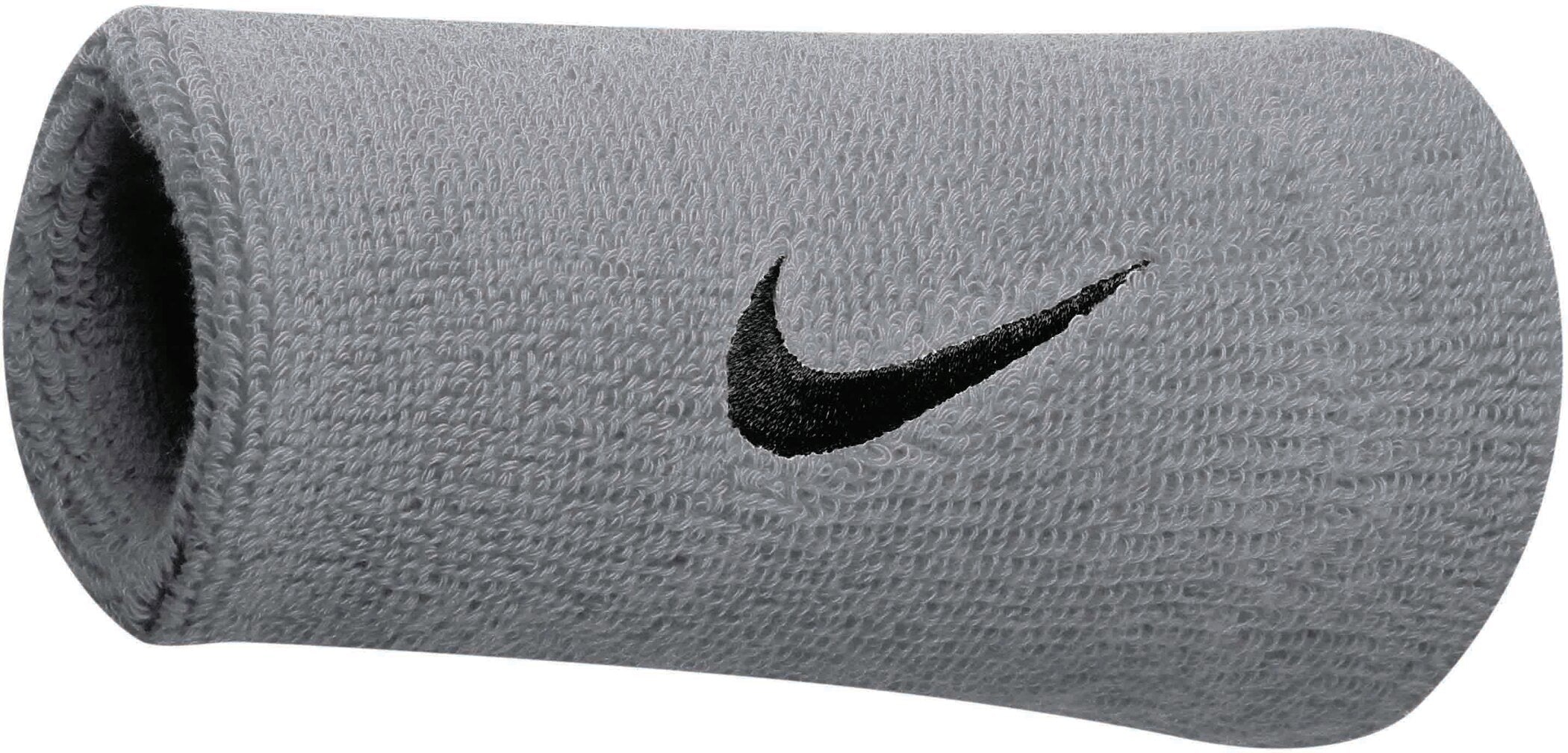 NIKE SWOOSH DOUBLEWIDE WRISTBANDS Fitness Kleingeräte & Zubehör NIKE 1315 MATTE SILV -