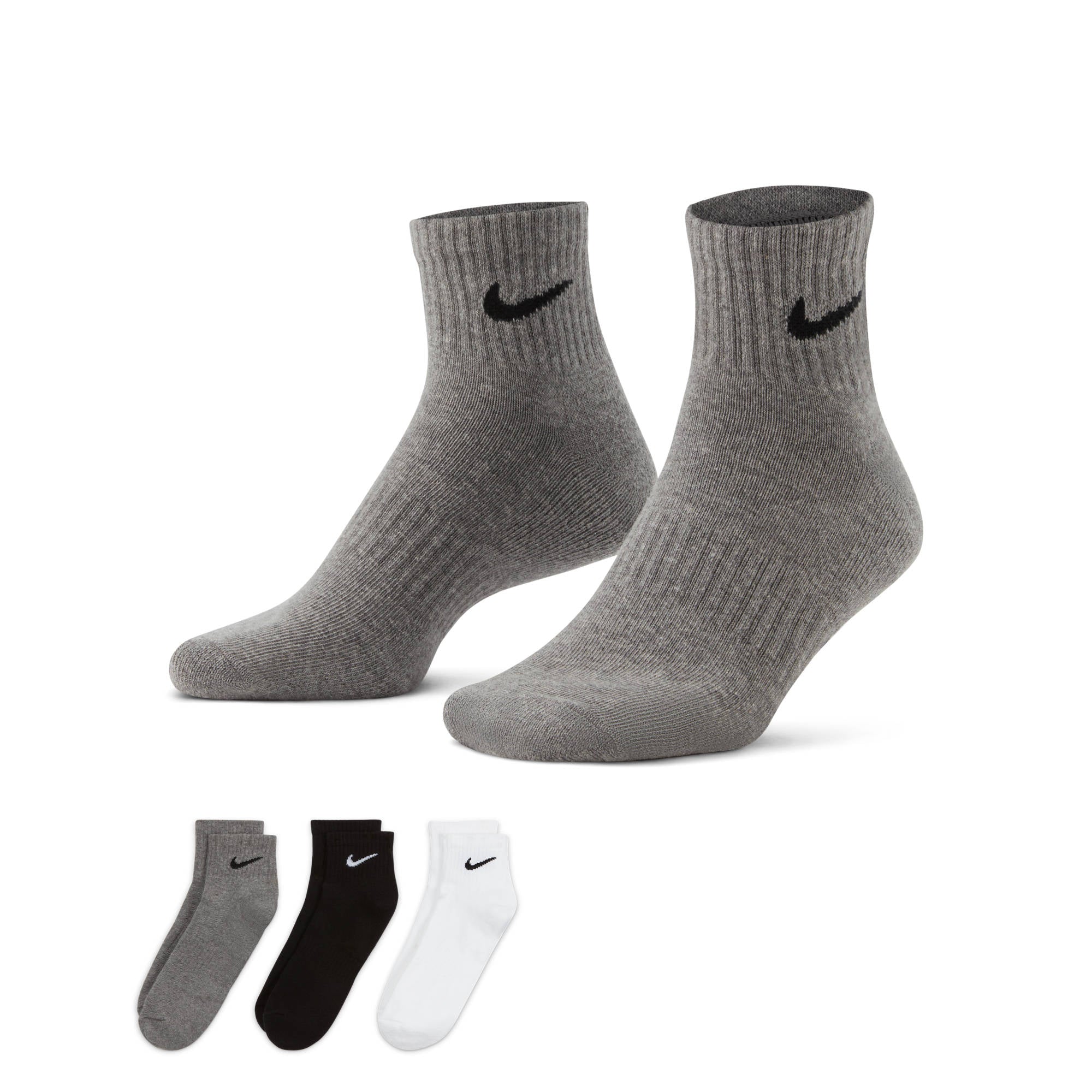 NIKE Herren Everyday Cushion Ankle Socken NIKE MULTI-COLOR S