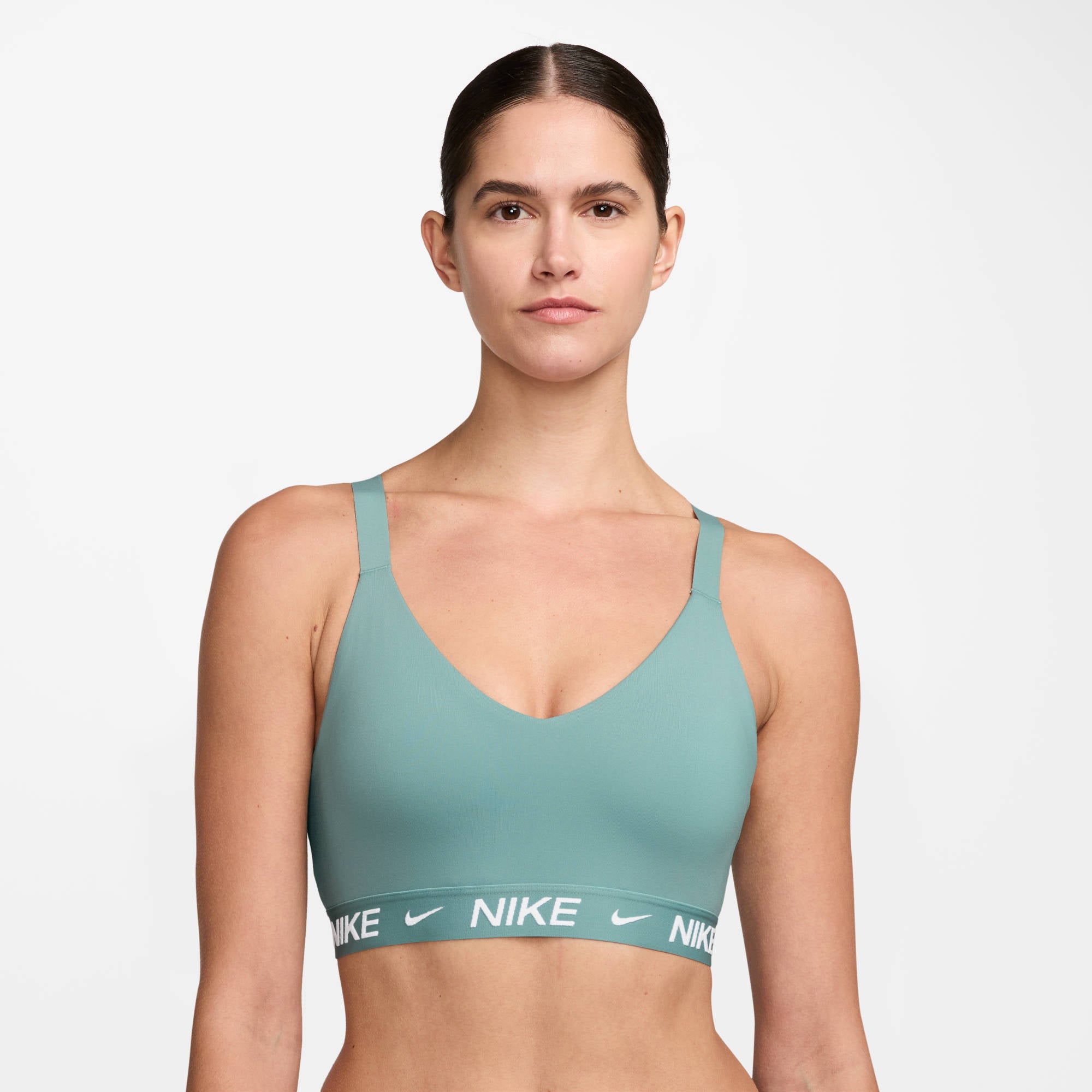 NIKE W NK DF INDY MED SPT BRA BHs NIKE BLACK/LEGEND BLUE/LEGEND BLUE XS