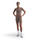 NIKE W NK DF ONE HR 8IN PKT SHORT 010 BLACK/BLACK Trainingshosen & Jogginghosen NIKE MINK BROWN/BLACK S