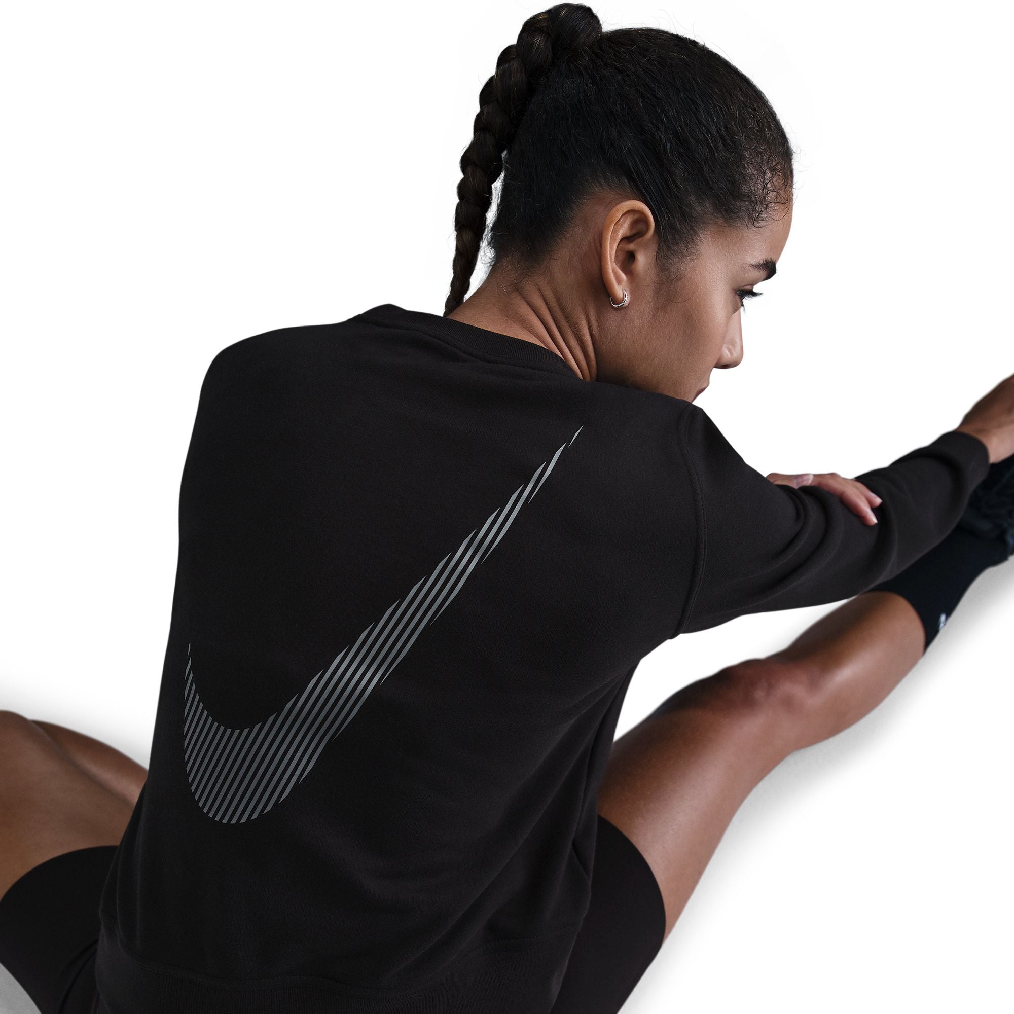 NIKE W NK ONE DF CREW HBR TT Trainingsjacken NIKE