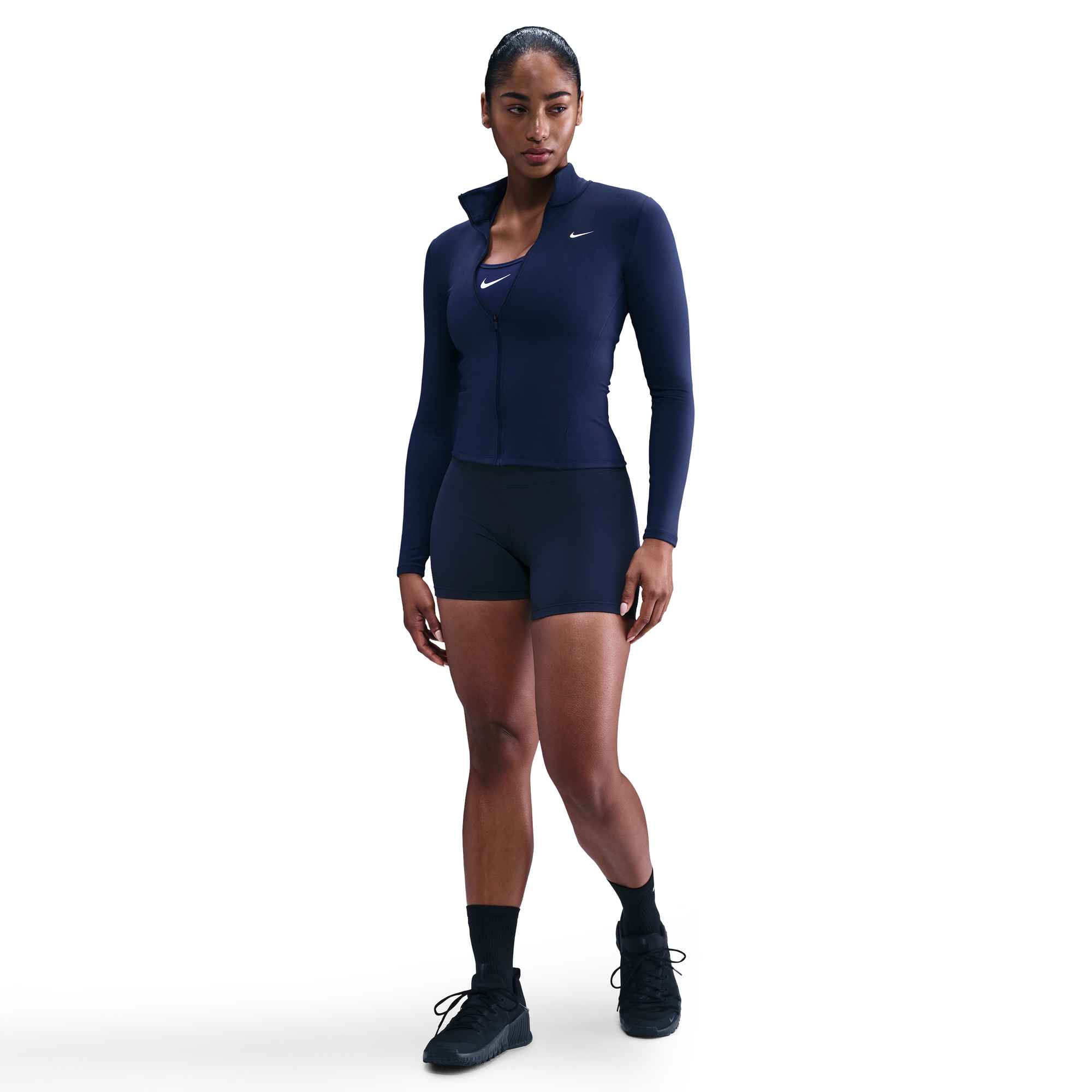 NIKE W NK ONE DF FZ FITTED JKT Trainingsjacken NIKE