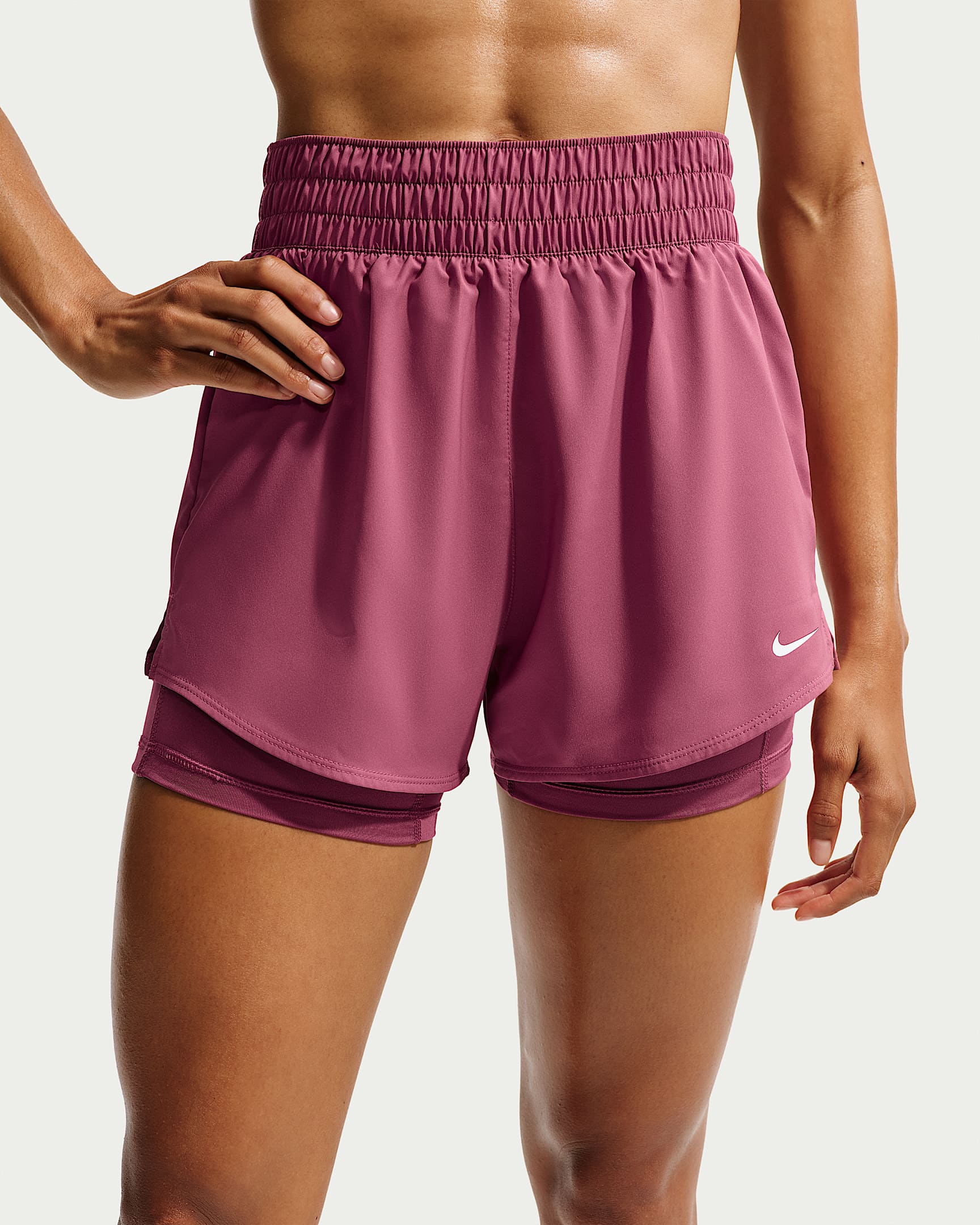 NIKE W NK ONE DF HR 3IN 2N1 DAMEN SOMMERHOSE Trainingshosen & Jogginghosen NIKE