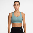 NIKE W NK SWSH MED SPT BRA BHs NIKE BLACK/LEGEND BLUE/LEGEND BLUE XS