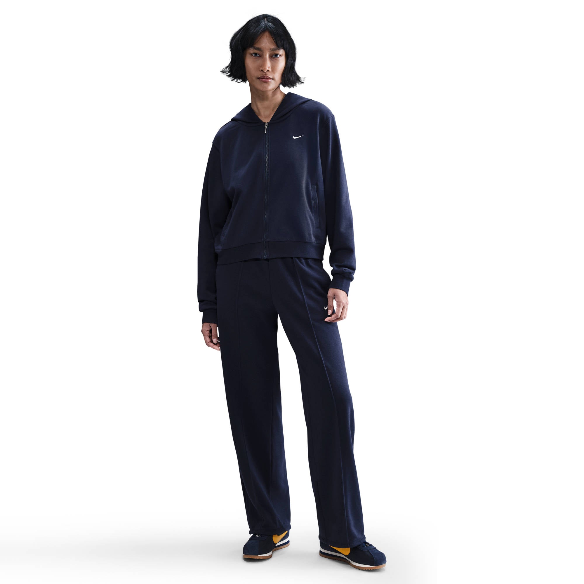 NIKE W NSW NK CHLL FT FZ HDY Freizeitshirts /-blusen NIKE 410 MIDNIGHT NAVY/MIDNIGHT NAV XS