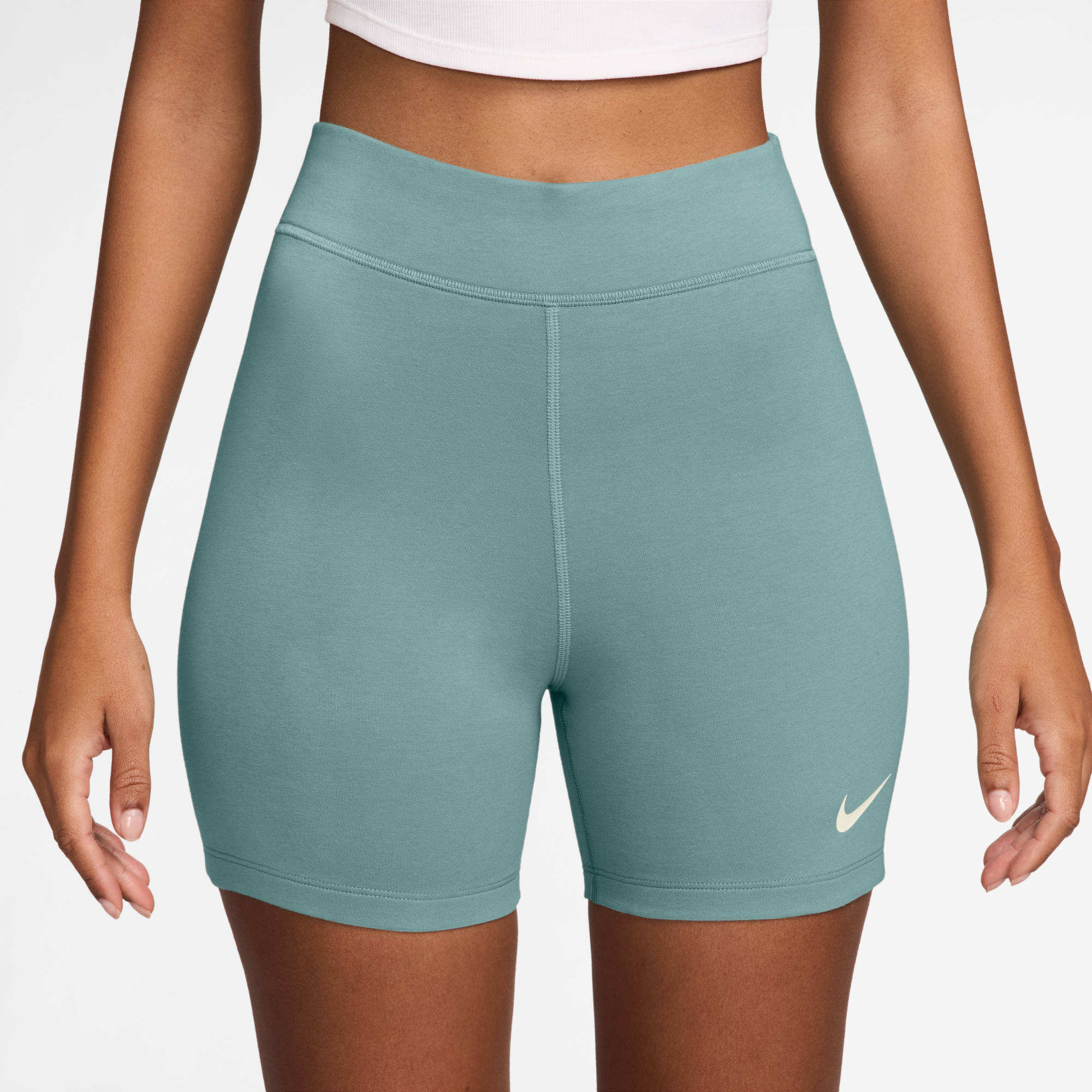 NIKE W NSW NK CLSC HR 5IN SHORT LBR Trainingshosen & Jogginghosen NIKE BLACK/LEGEND BLUE/LEGEND BLUE XS