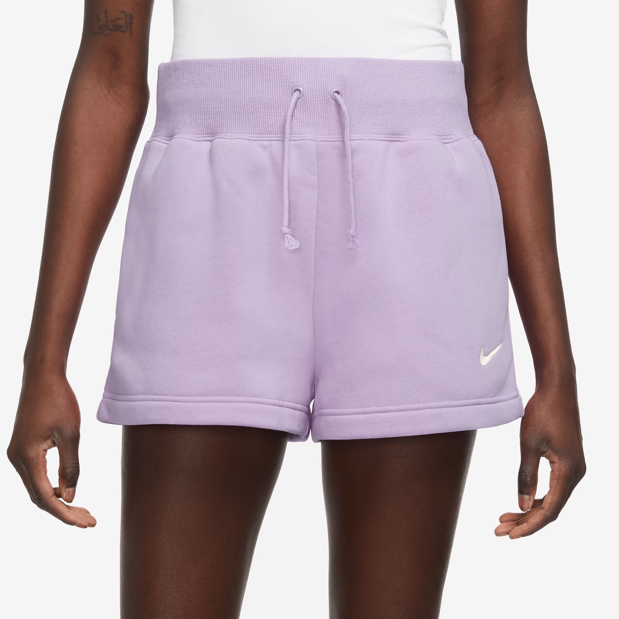 NIKE W NSW PHNX FLC HR SHORT Trainingshosen & Jogginghosen NIKE VIOLET MIST/SAIL XS