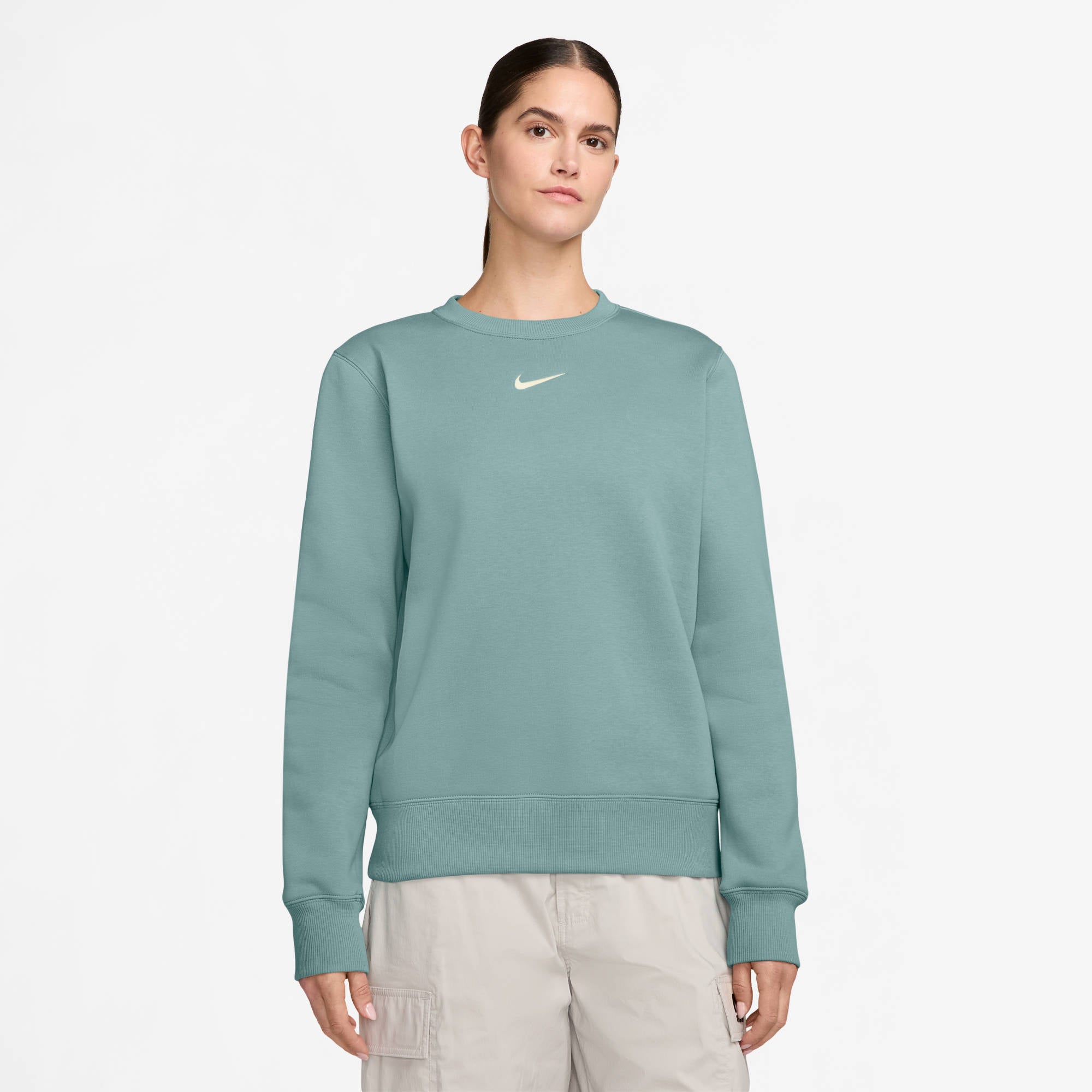 NIKE W NSW PHNX FLC STD CREW Freizeitpullover NIKE BLACK/LEGEND BLUE/LEGEND BLUE XS