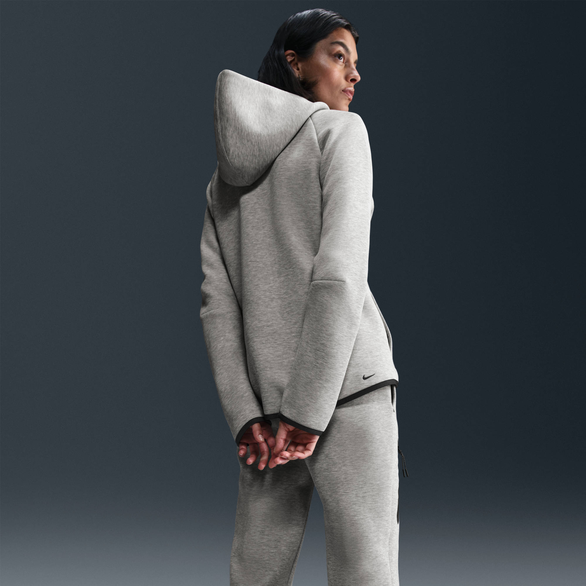 NIKE W NSW TCH FLC WR FZ HDY 2 infinity teel Freizeitpullover NIKE
