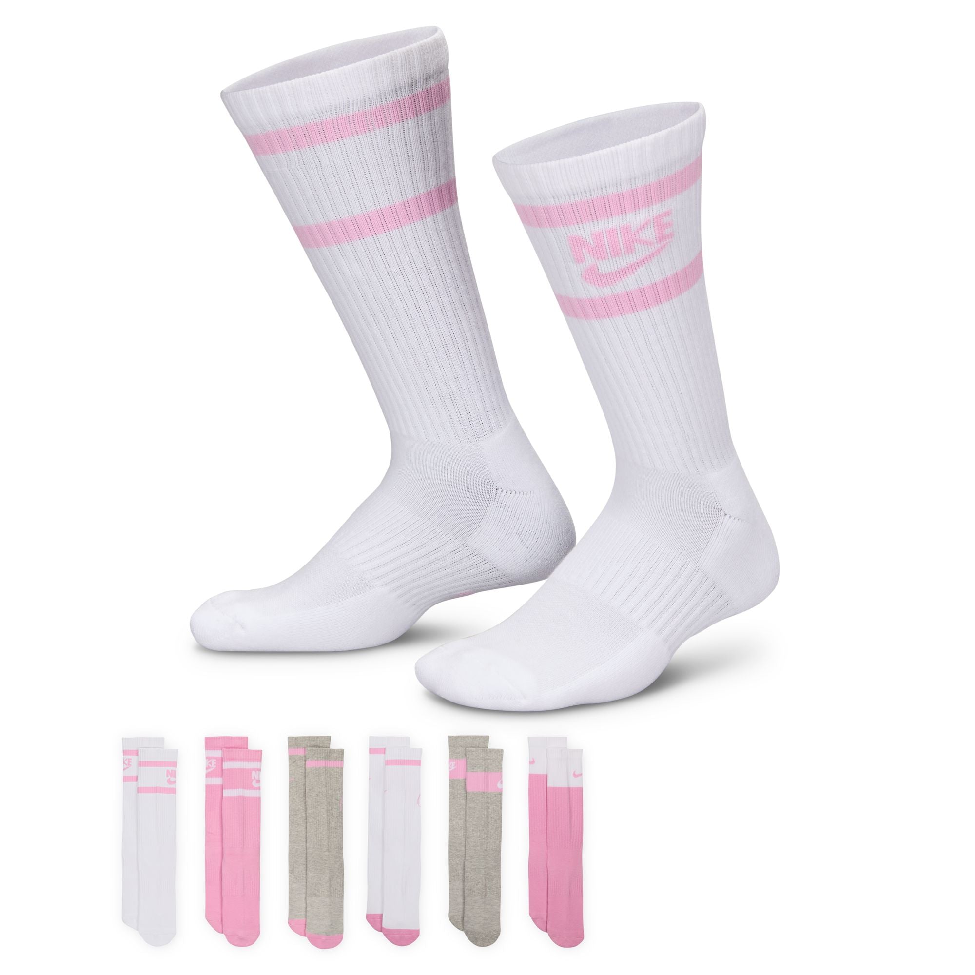 NIKE Y NK ED CSH CREW 6P - 144 GFX2 Socken NIKE