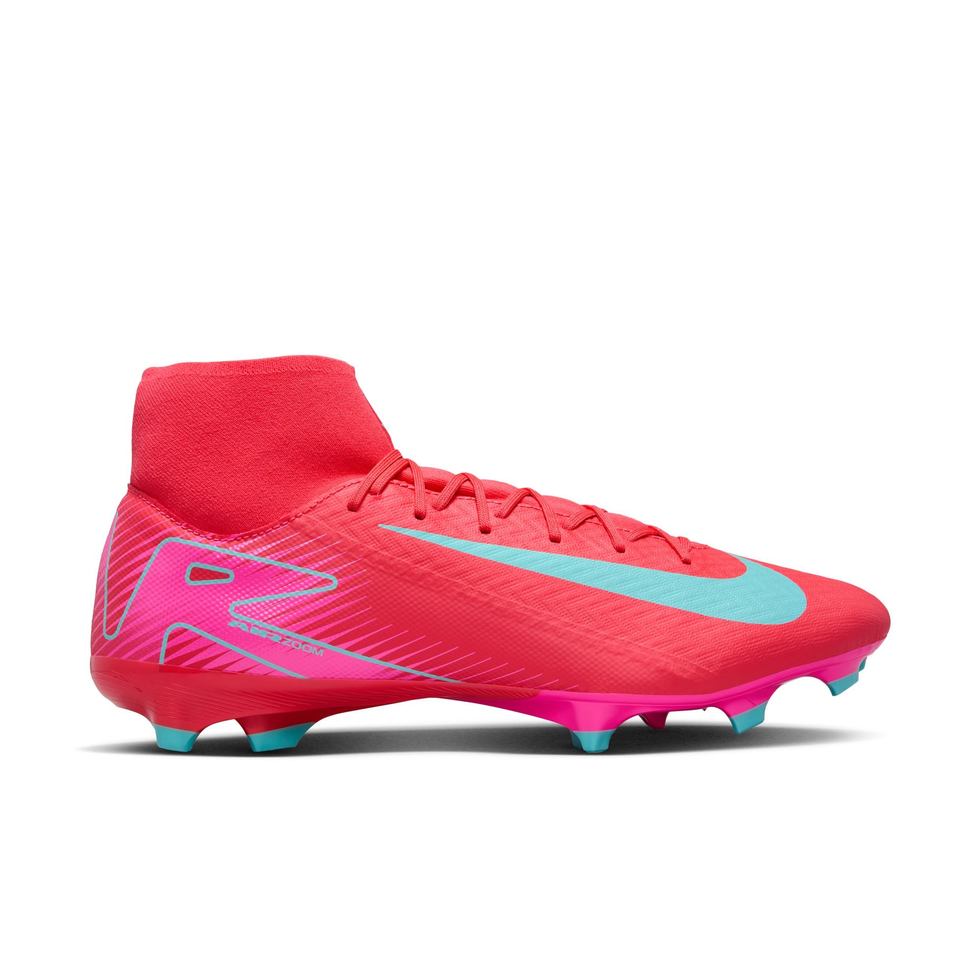 NIKE ZM SUPERFLY 10 ACAD FG/MG Naturrasen NIKE 800 EMBER GLOW/AURORA GREEN 40.5