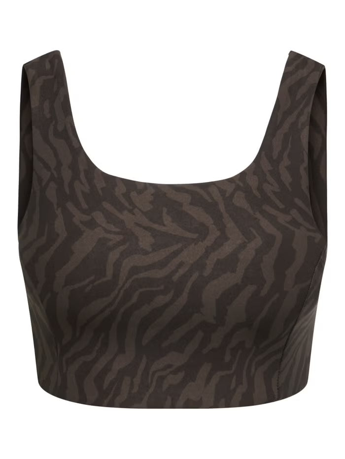 ONLY PLAY ONPDANA-2 SPORTS AOP BRA ONLY PLAY Chocolate Torte/w. Zebra heat XS