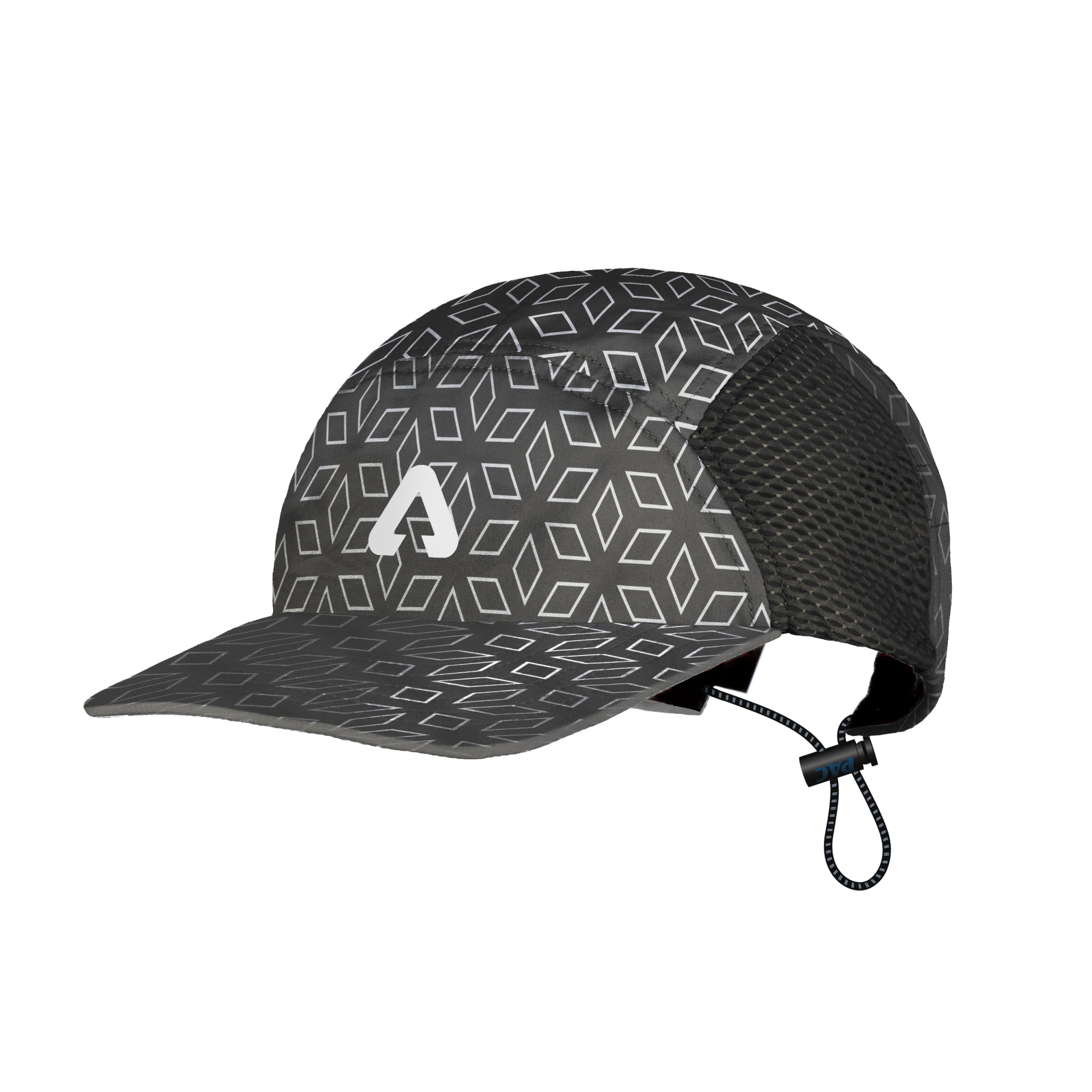 P.A.C. PAC Nefun Run Cap P.A.C. Black Reflective AOP -
