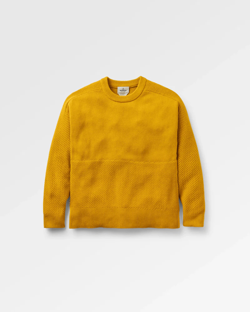 PASSENGER Cove 2.0 Organic Cotton Knitted Jumper Wanderjacken PASSENGER HERITAGE YELLOW XS