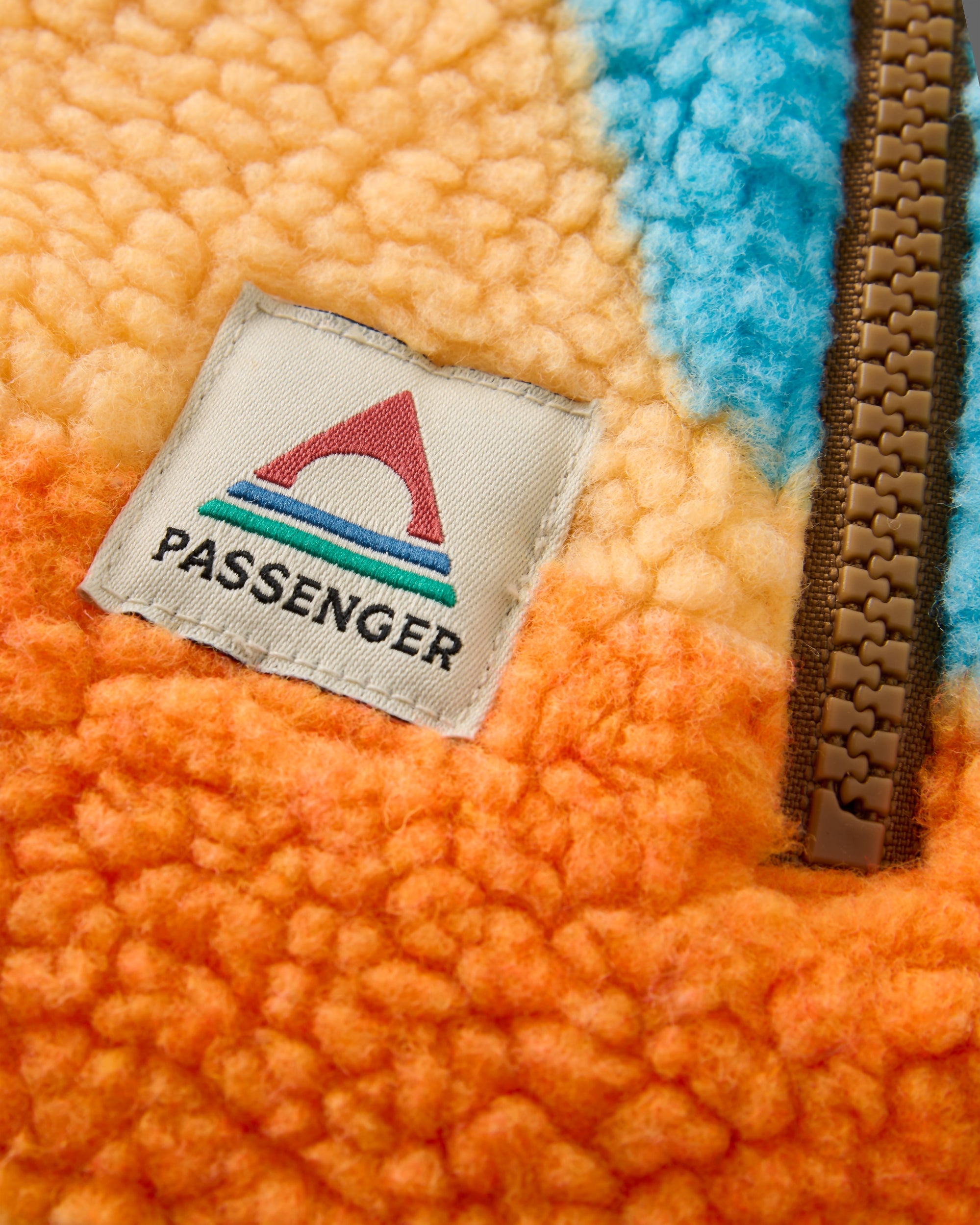 Passenger Fairbanks 2.0 Full Zip Recycled Sherpa Fleece infinity teel Fleecejacken & Pullover Passenger