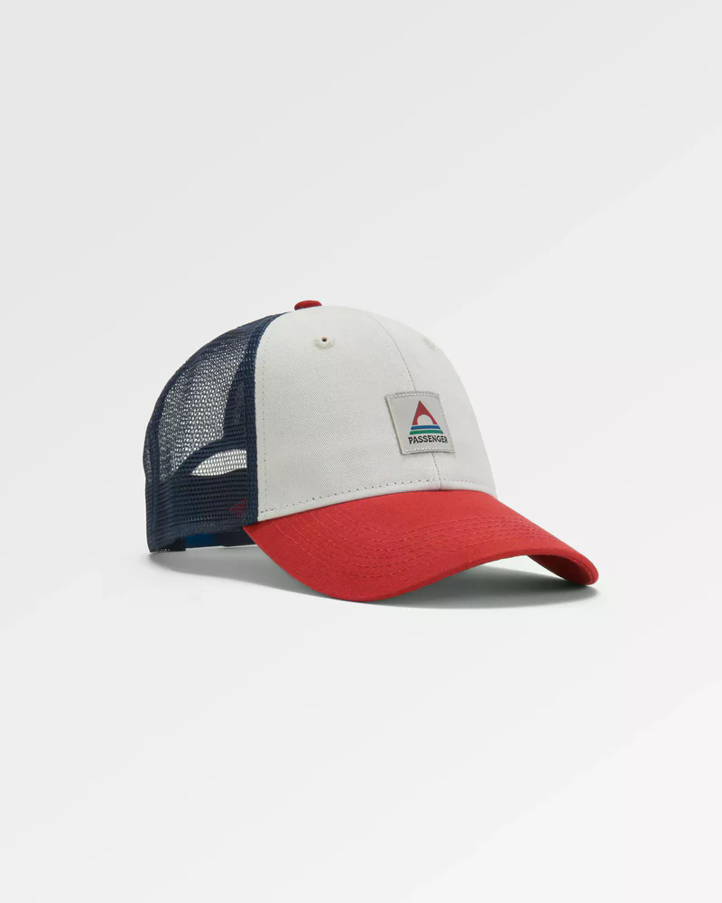 PASSENGER HERITAGE MESH SNAPBACK CAP Caps PASSENGER NAVY/RED SPICE -