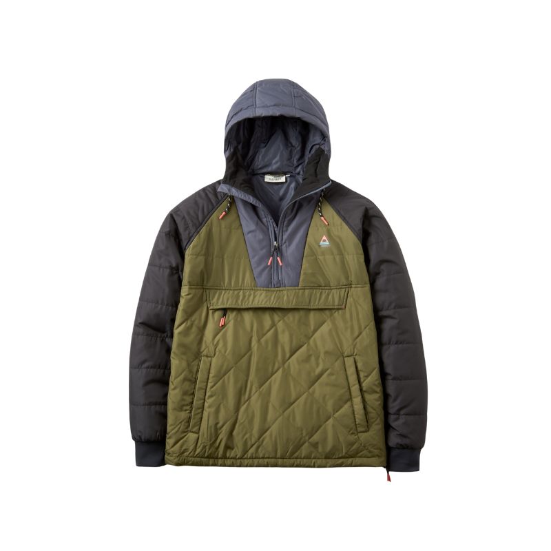 PASSENGER OCEANIC RECYCLED INSULATED 1/2 ZIP JKT Fleecejacken & Pullover PASSENGER BLACK/KHAKI S