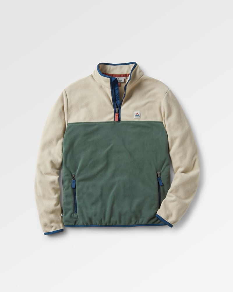 Passenger Set Off Recycled Polar 1/4 Zip Fleece