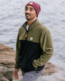 Passenger Set Off Recycled Polar 1/4 Zip Fleece