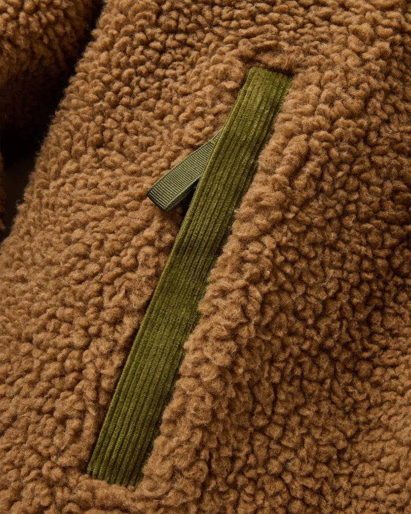 PASSENGER Trekker Recycled Hooded Deep Pile Sherpa Jacket Wanderjacken PASSENGER
