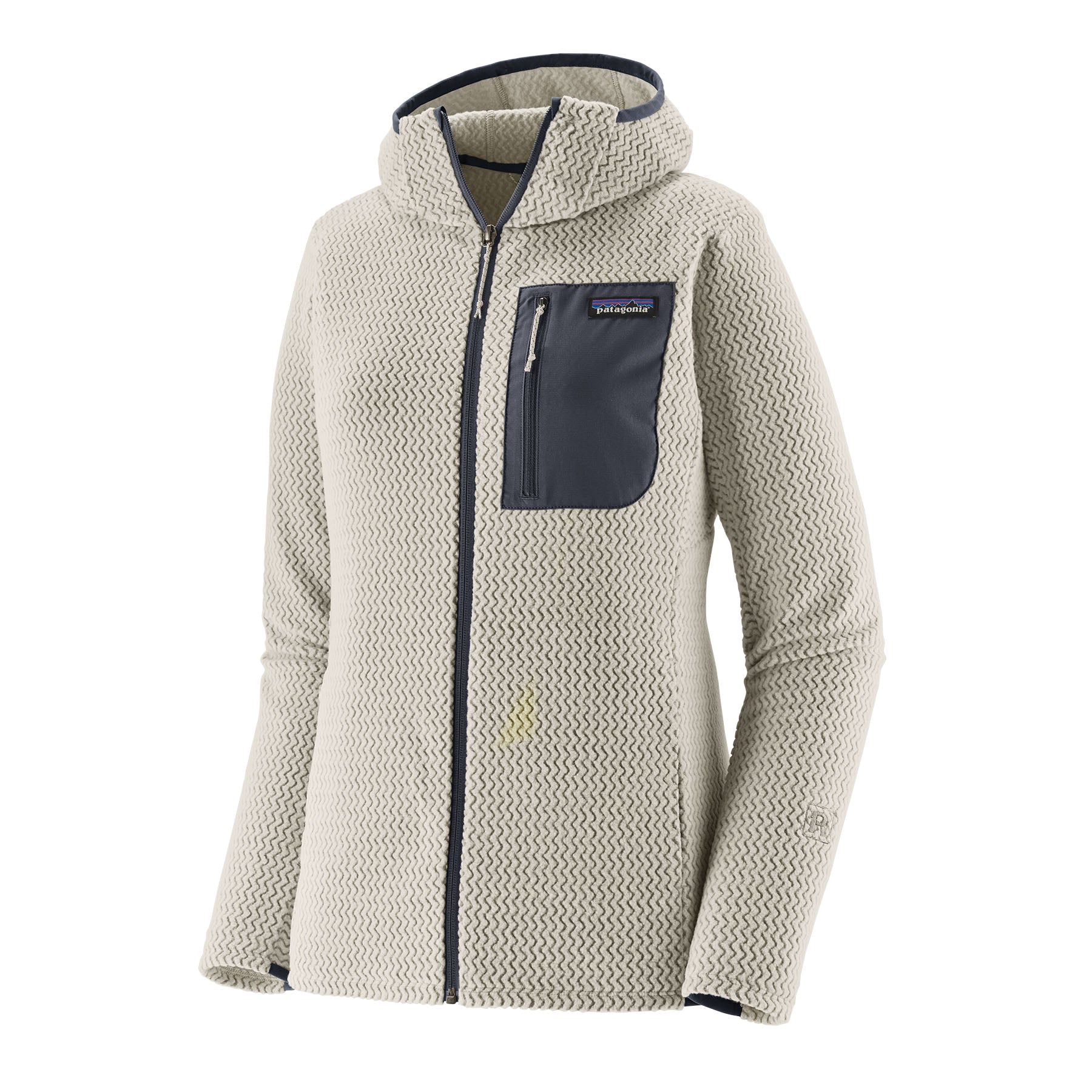 PATAGONIA W'S R1 AIR FULL-ZIP HOODY Fleecejacken & Pullover PATAGONIA BIRCH WHITE S