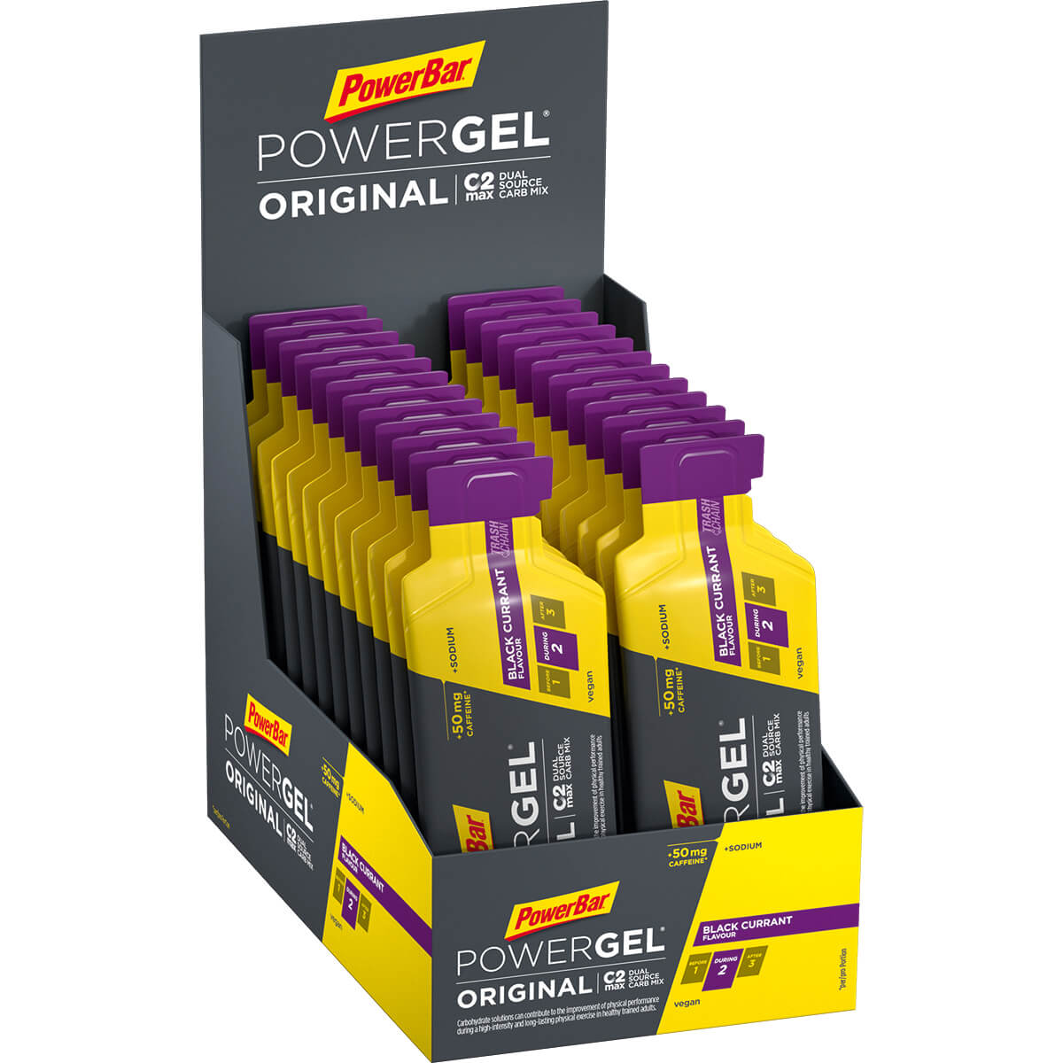 POWERBAR PowerGel Original Black Currant (24 Sportnahrung POWERBAR 0 Black Currant (with caffeine 41