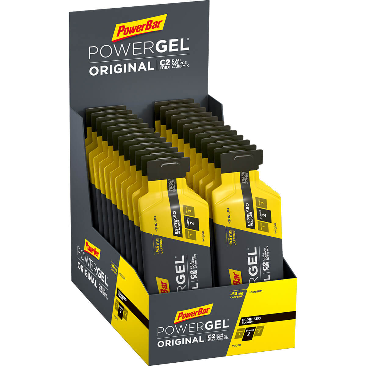 POWERBAR PowerGel Original Espresso (24x41g) Sportnahrung POWERBAR 0 Espresso (with caffeine) 41