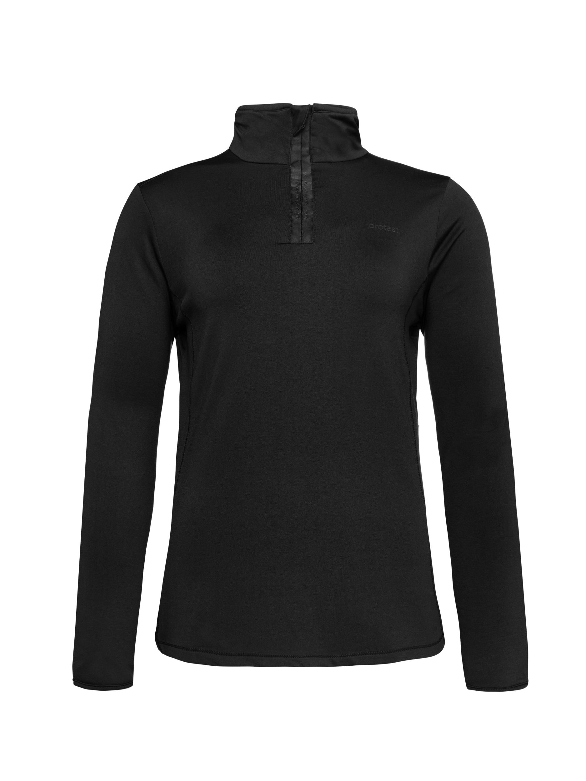 PROTEST REFABRIZ 1/4 zip top Skifleece PROTEST True Black 36