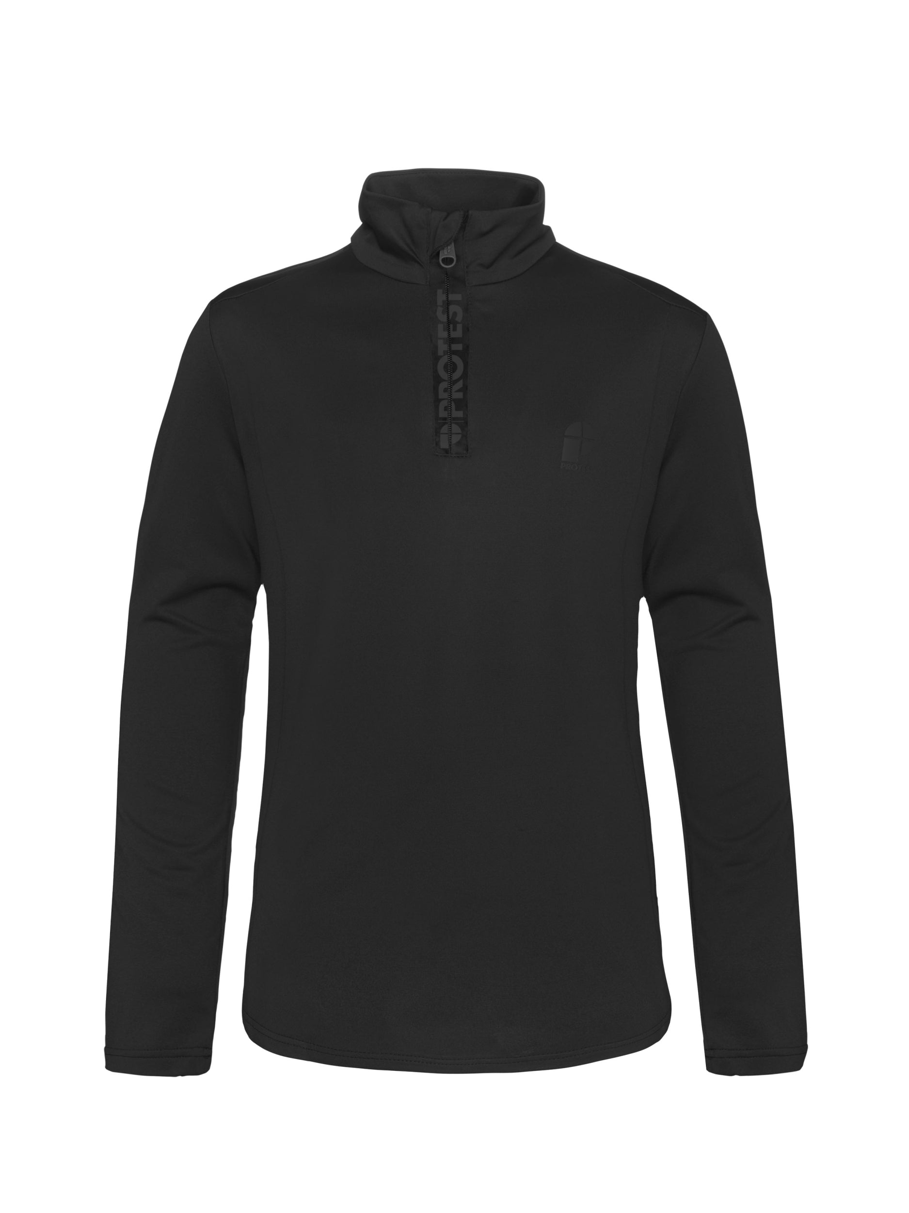 PROTEST REWILLOWY JR 1/4 zip top Skifleece PROTEST True Black 128