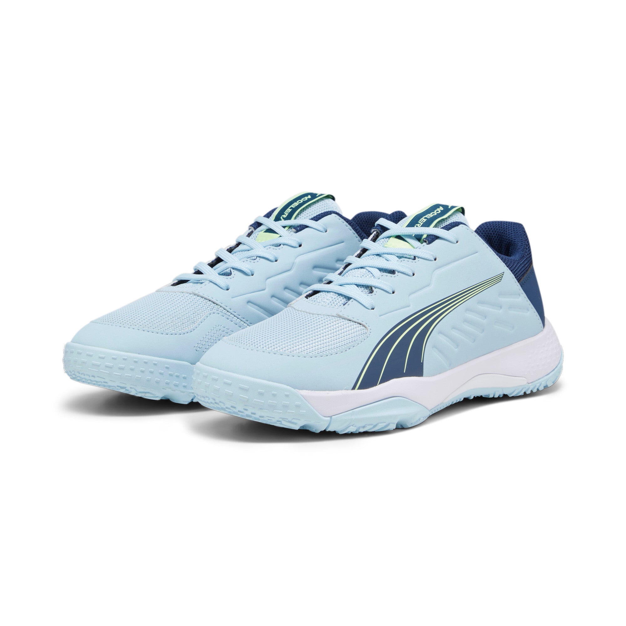 PUMA Accelerate Jr Hallensportschuhe PUMA SILVER SKY-PERSIAN BLUE-PU 37