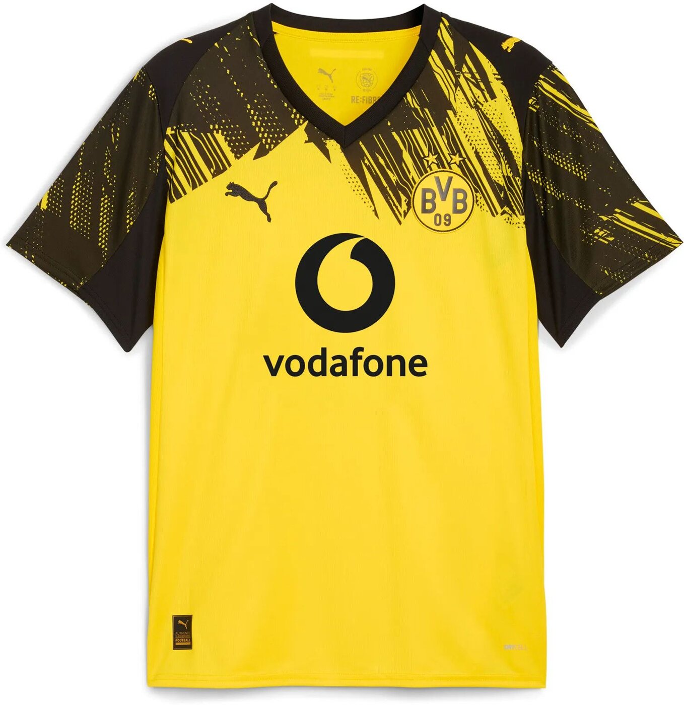 PUMA BVB Home Jersey Replica with Sponsor Trainingsshirts PUMA JET BLACK M