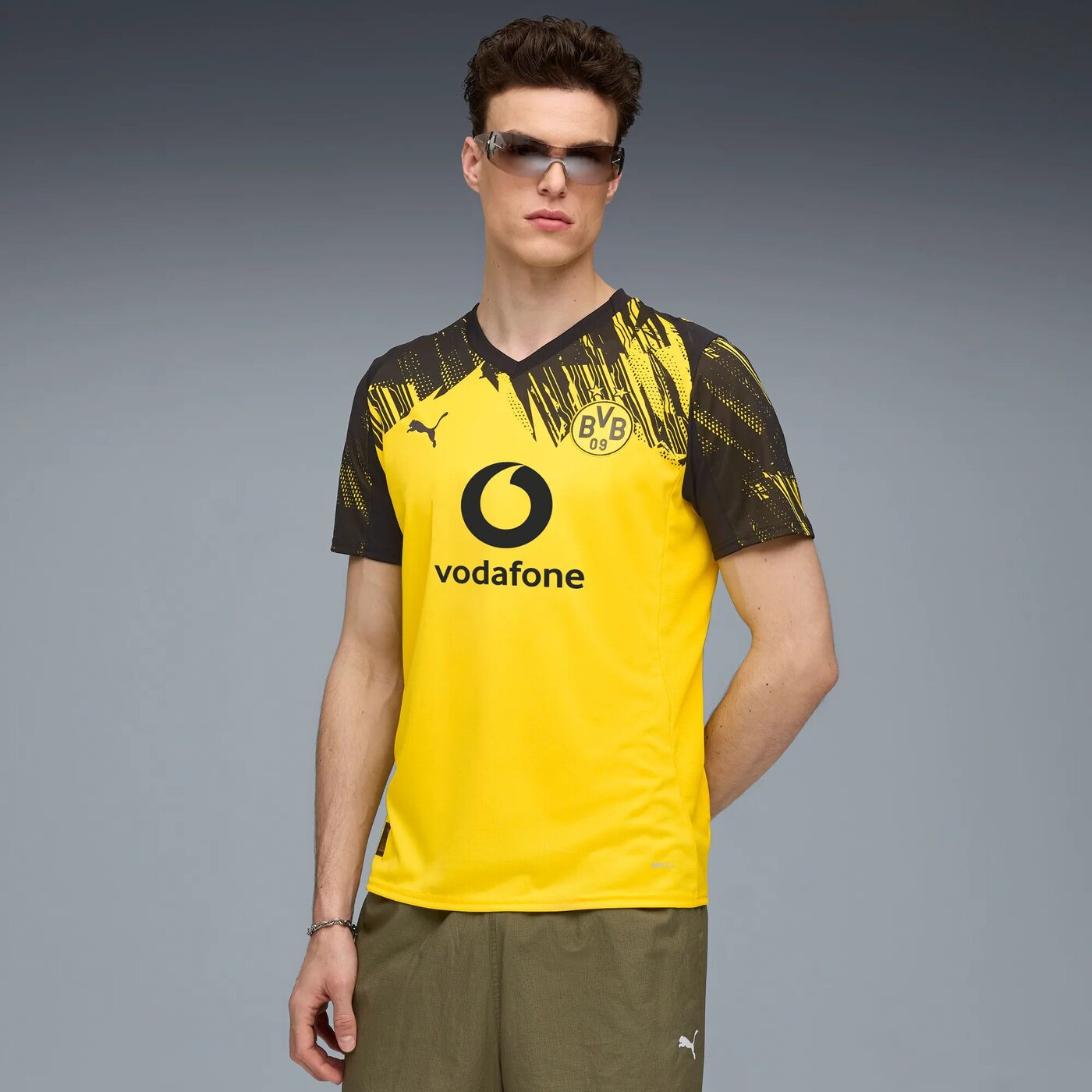 PUMA BVB Home Jersey Replica with Sponsor Trainingsshirts PUMA