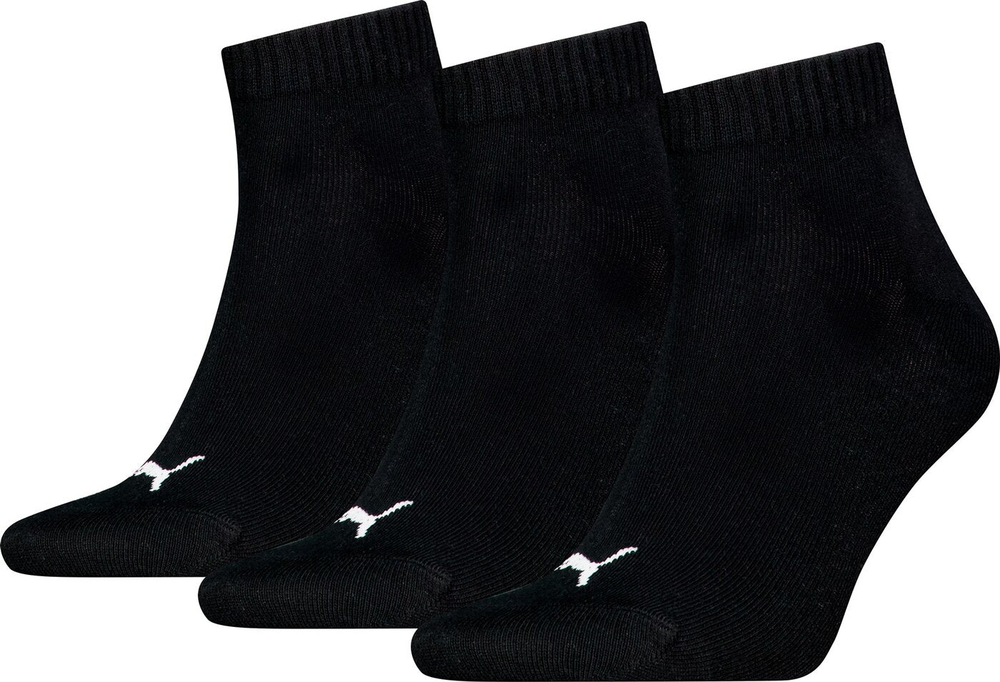 PUMA PUMA UNISEX QUARTER PLAIN 3P Socken PUMA BLACK 35-38