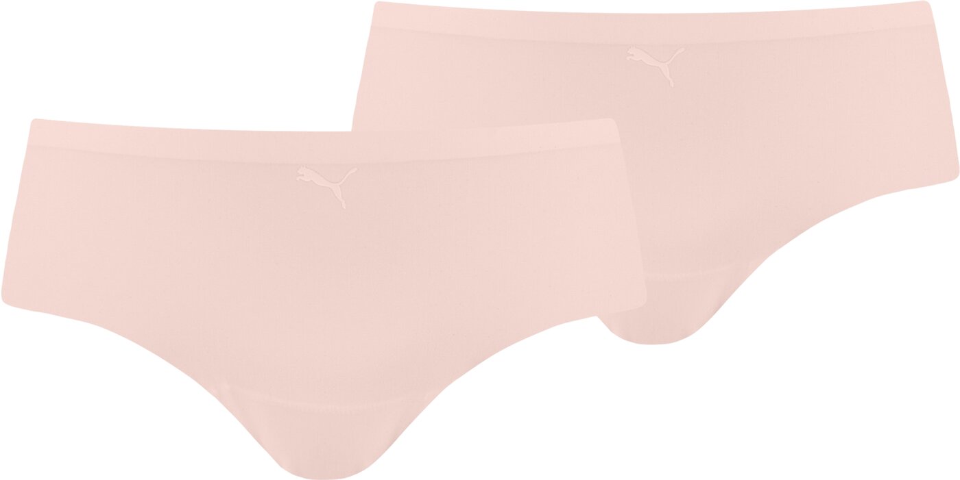 PUMA WOMEN SEAMLESS HIPSTER 2P PACK Damen Unterhosen PUMA rose dust XS
