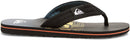 QUIKSILVER MOLOKAI LAYBACK SNDL Badeschuhe & FlipFlops QUIKSILVER XKKY BLACK/BLACK/YELLOW 45