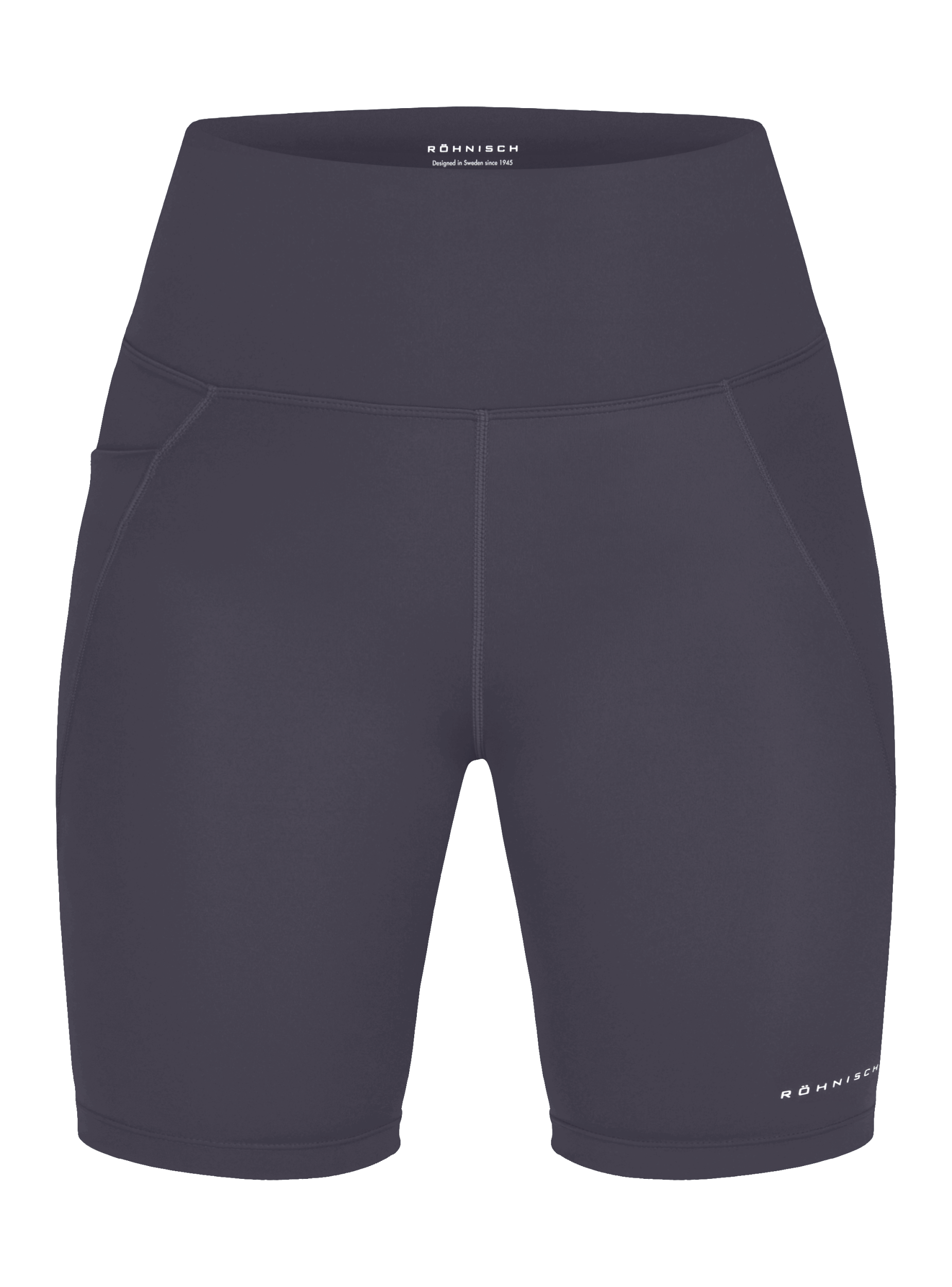 RÖHNISCH Flattering High Waist Bike Tights Trainingshosen & Jogginghosen RÖHNISCH Dk Grey Plum XS