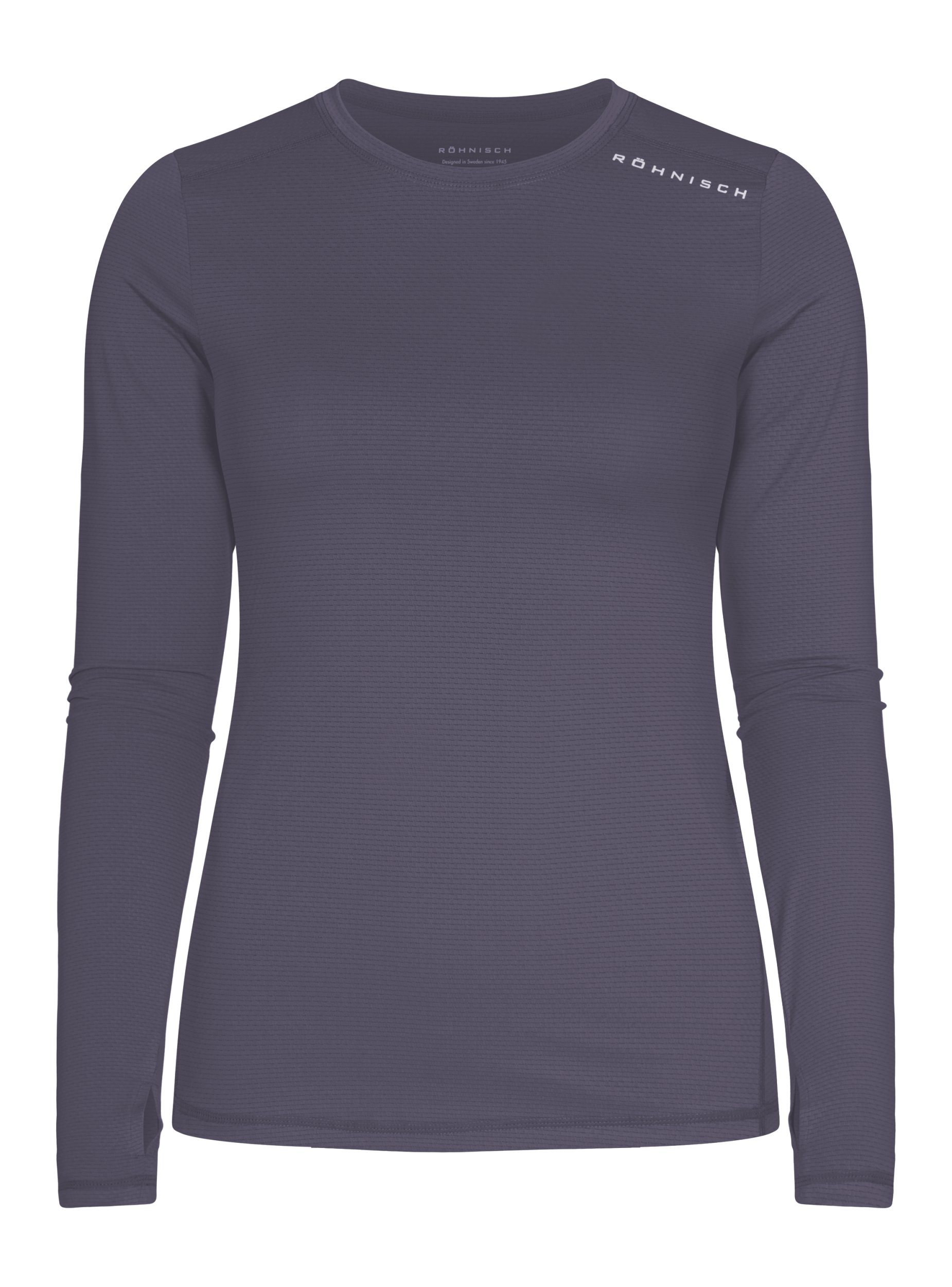 RÖHNISCH Jacquard Long Sleeve Trainingsshirts RÖHNISCH Dk Grey Plum S