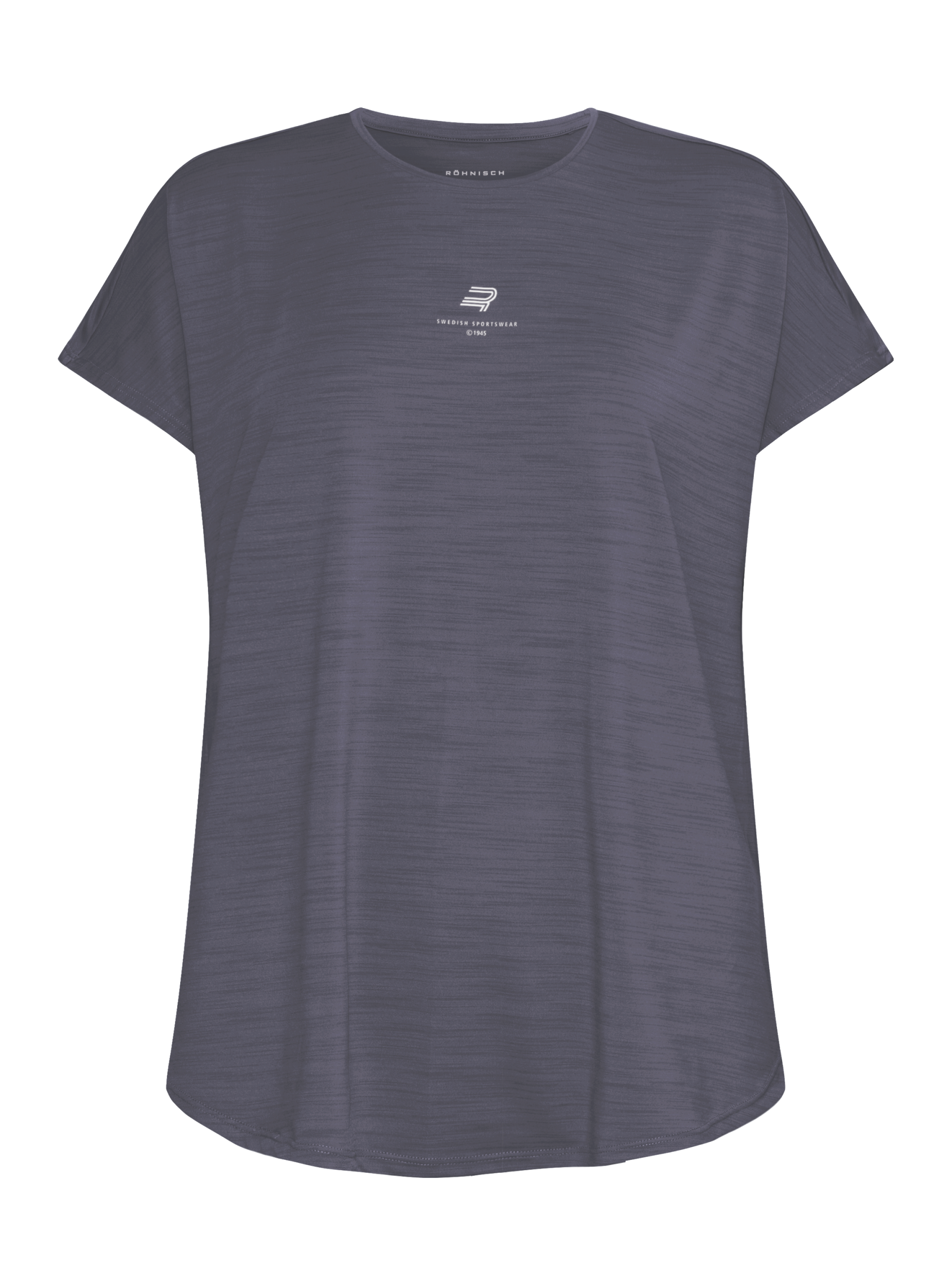 RÖHNISCH Motion Loose Tee Trainingsshirts RÖHNISCH Dk Grey Plum XS