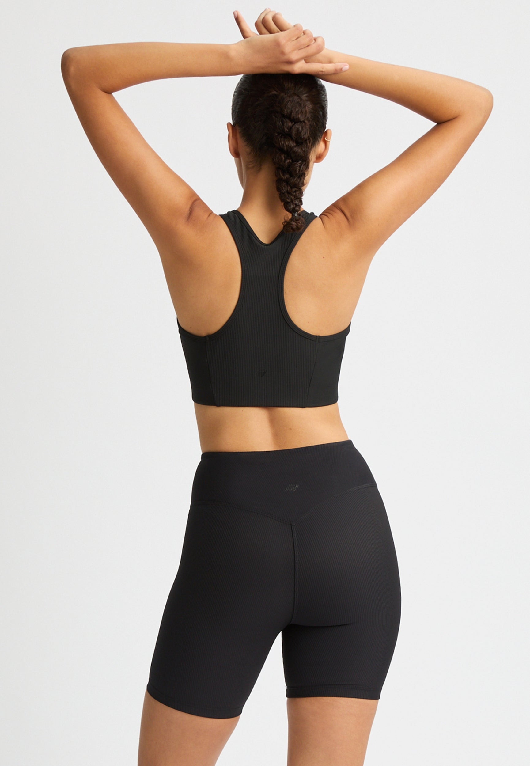 RÖHNISCH Ribbed R Sportsbra Black Trainingsshirts RÖHNISCH